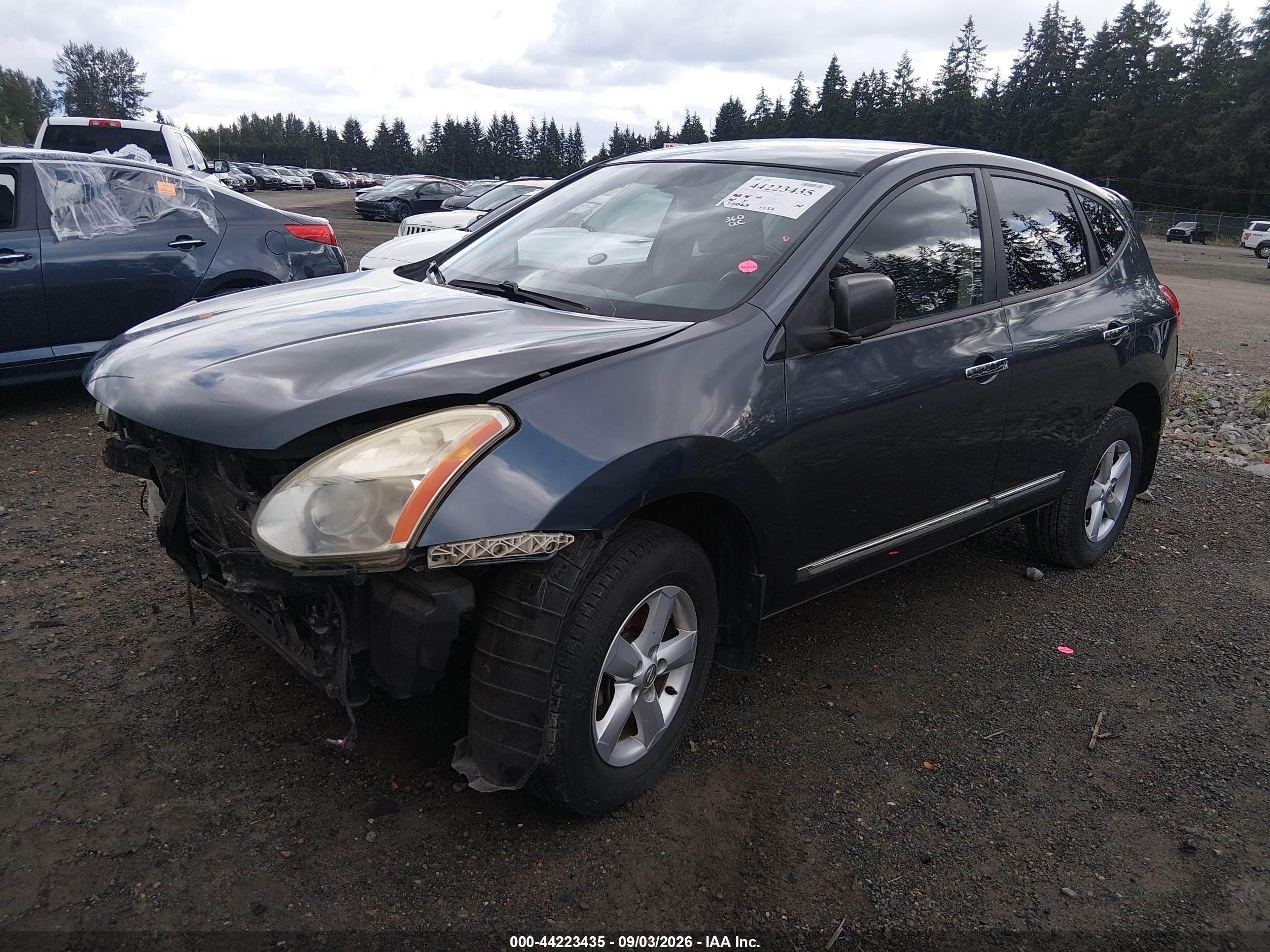2012 Nissan Rogue S Blue vin: JN8AS5MV1CW350664