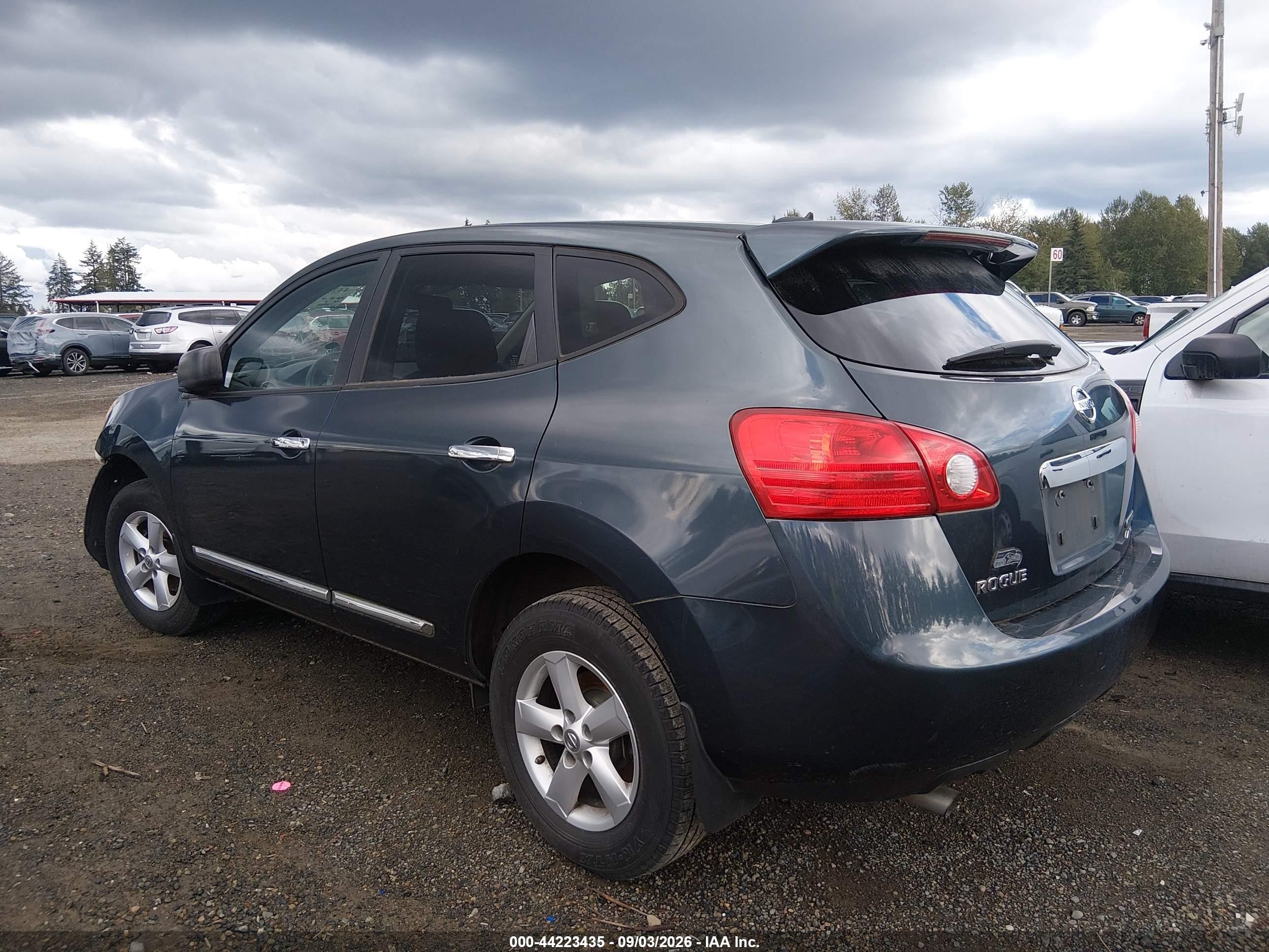 2012 Nissan Rogue S Blue vin: JN8AS5MV1CW350664