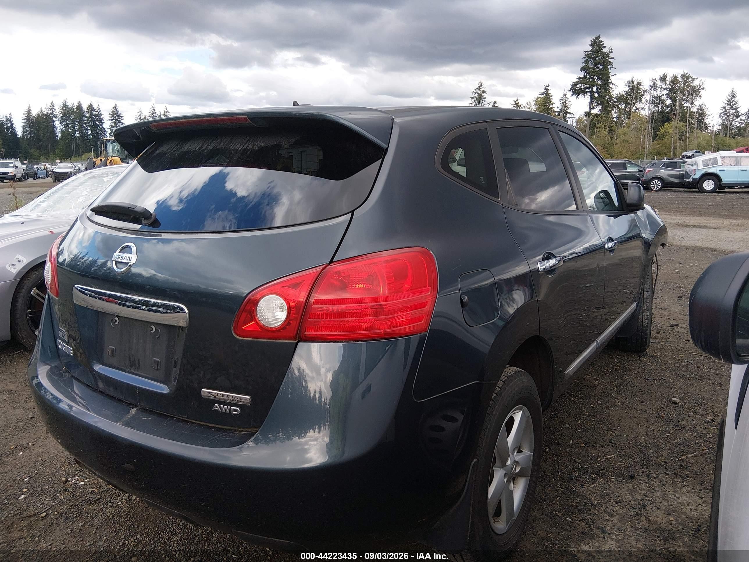 2012 Nissan Rogue S Blue vin: JN8AS5MV1CW350664