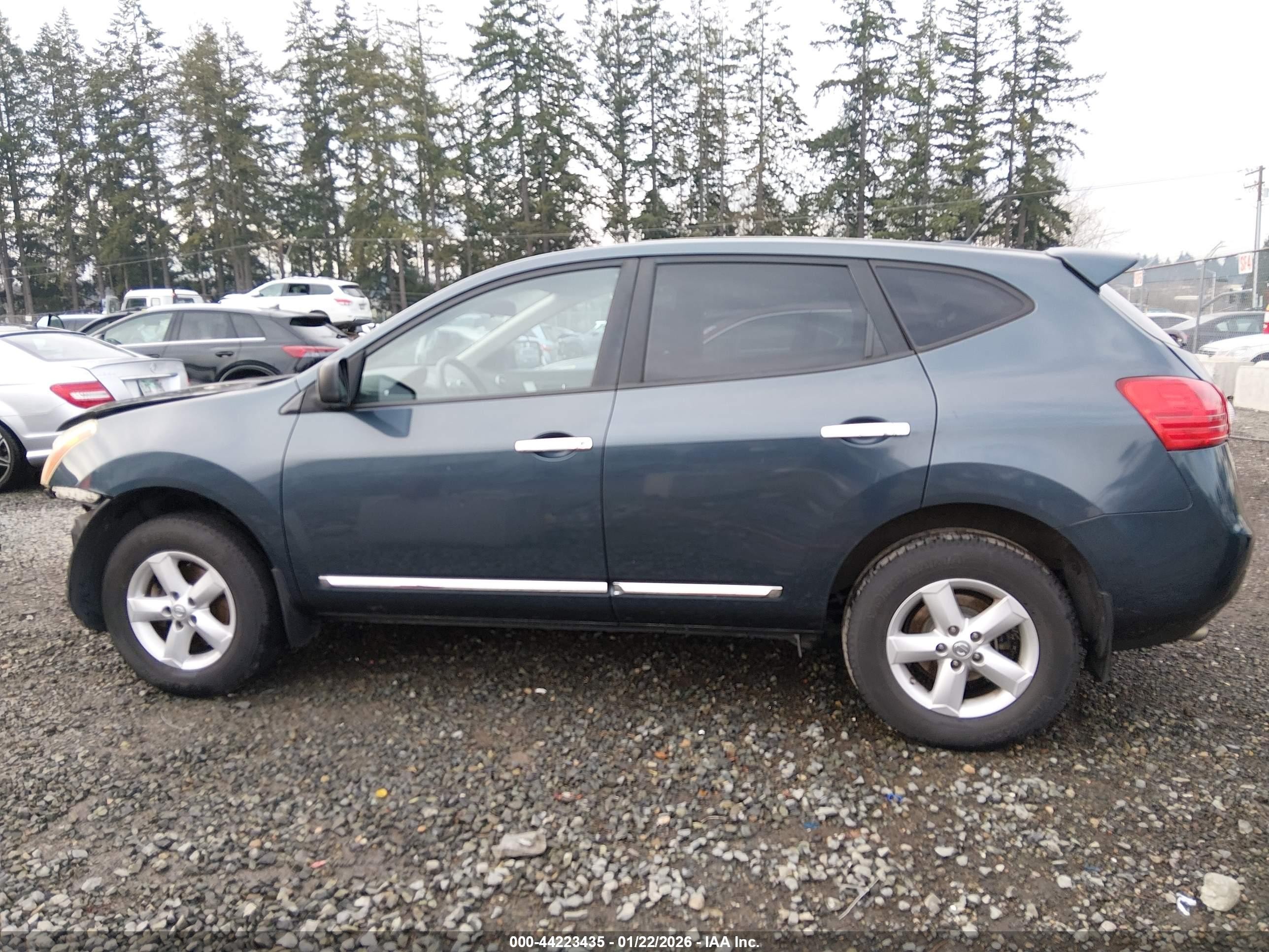 2012 Nissan Rogue S Blue vin: JN8AS5MV1CW350664