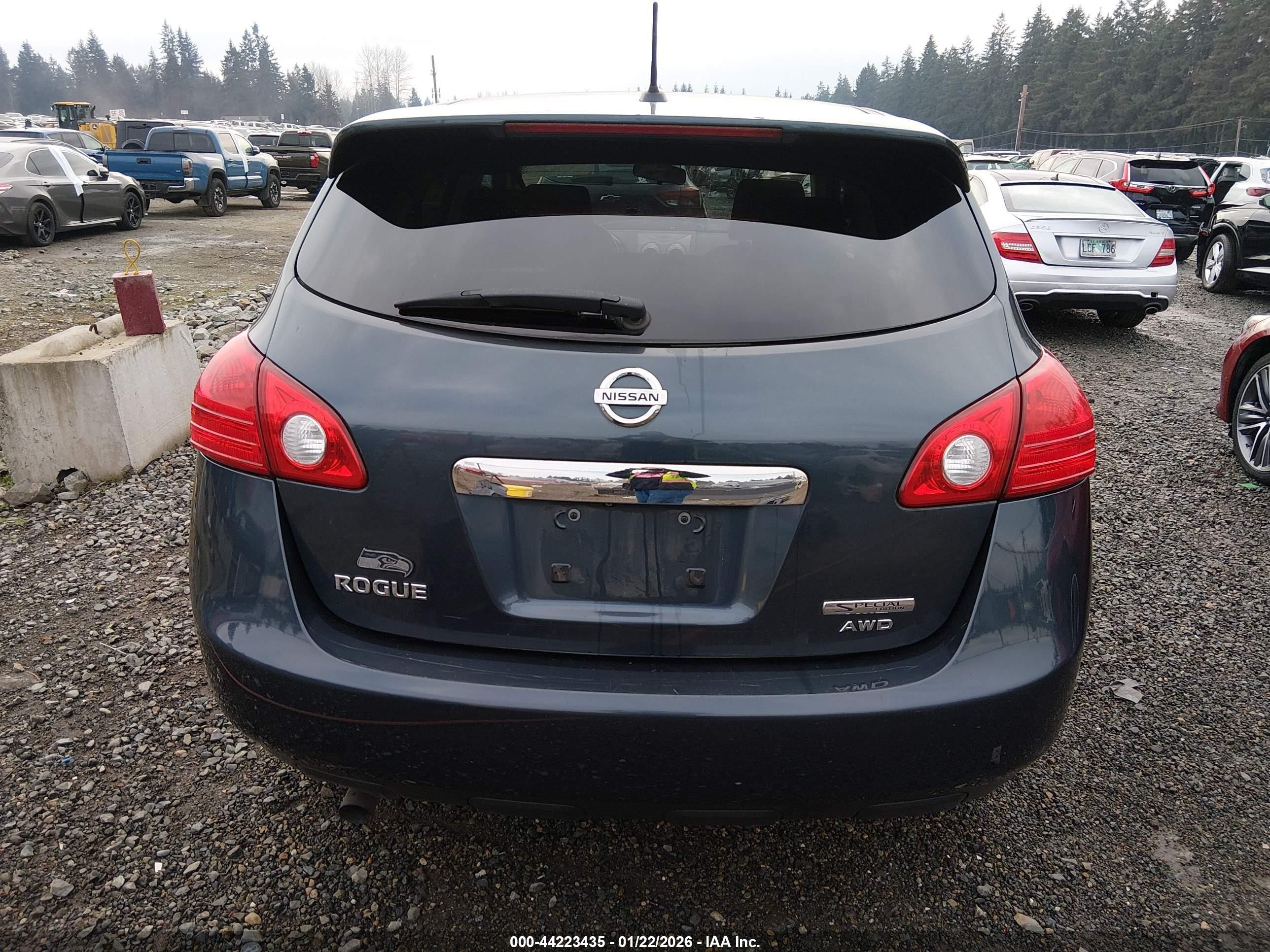 2012 Nissan Rogue S Blue vin: JN8AS5MV1CW350664