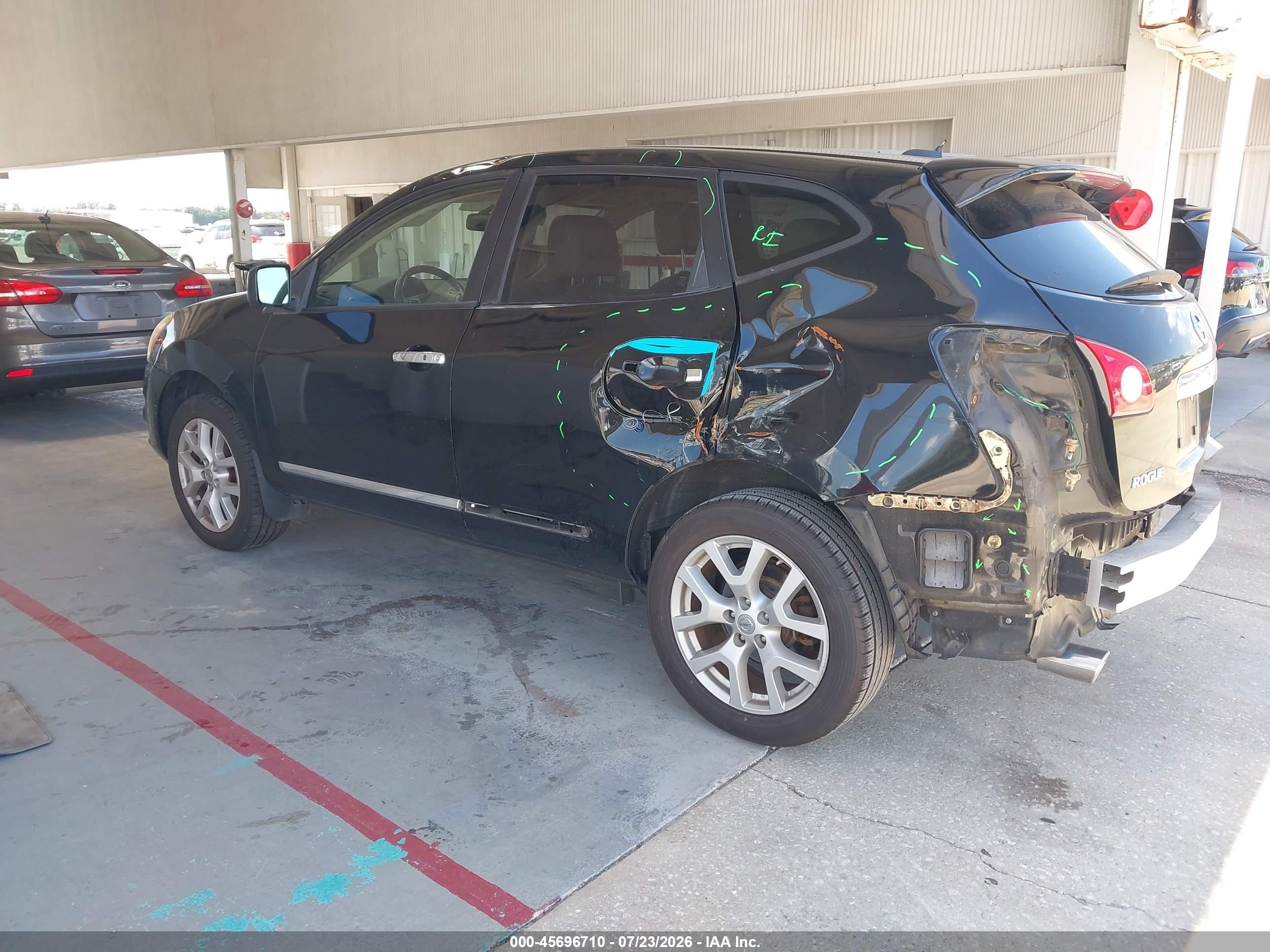 2012 Nissan Rogue Sv W/sl Pkg Черный vin: JN8AS5MV1CW364354