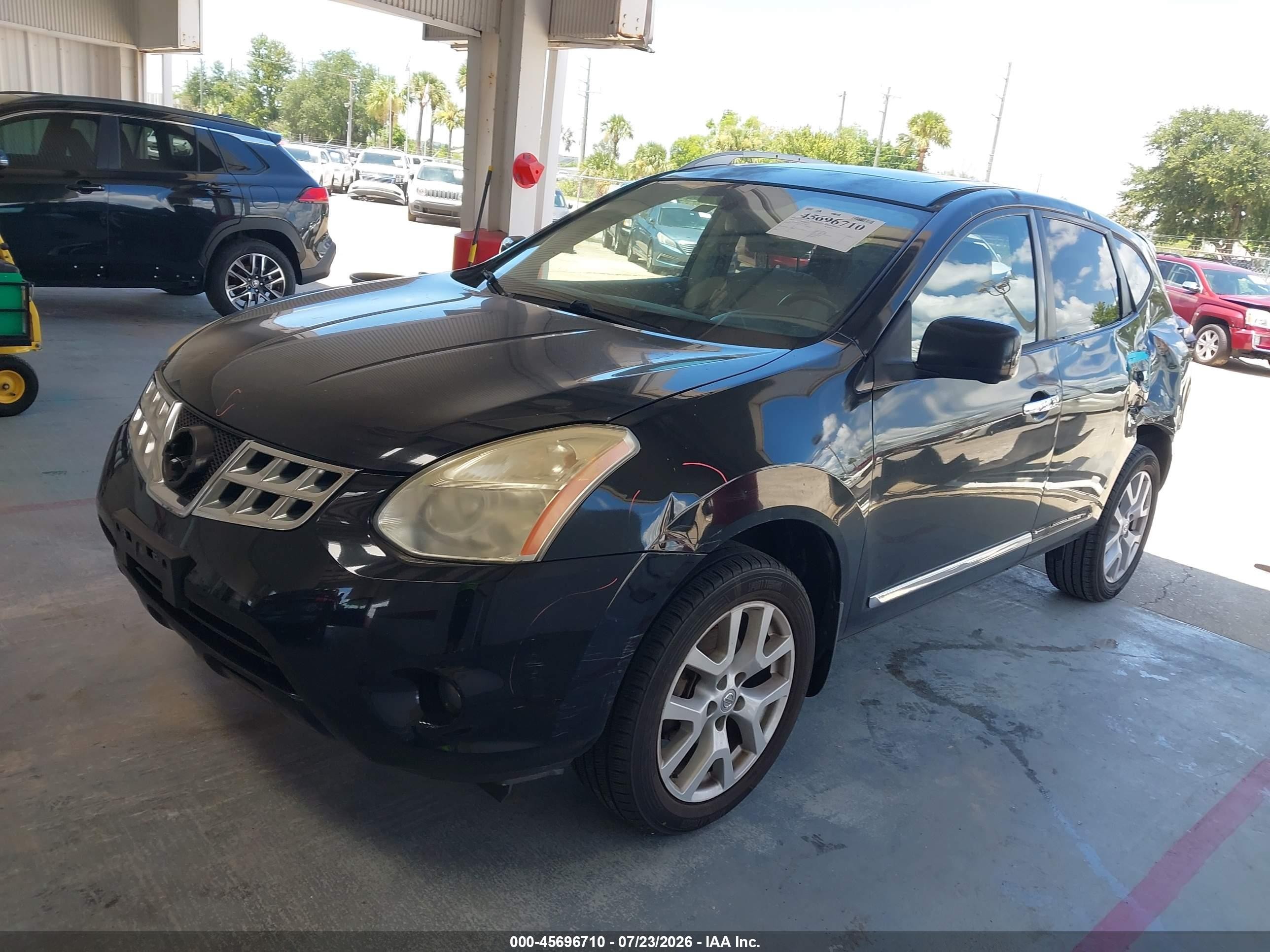 2012 Nissan Rogue Sv W/sl Pkg Черный vin: JN8AS5MV1CW364354