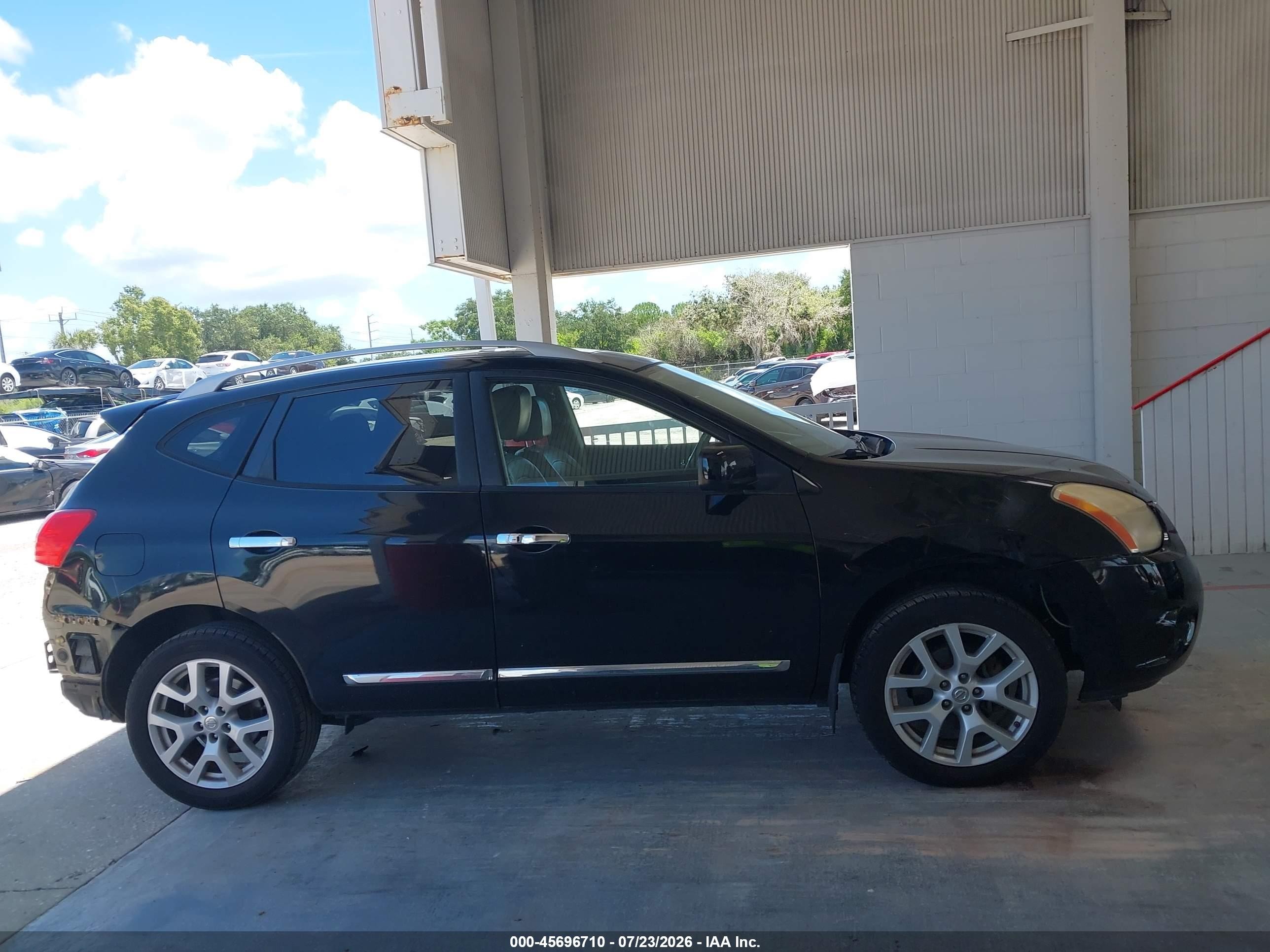 2012 Nissan Rogue Sv W/sl Pkg Черный vin: JN8AS5MV1CW364354