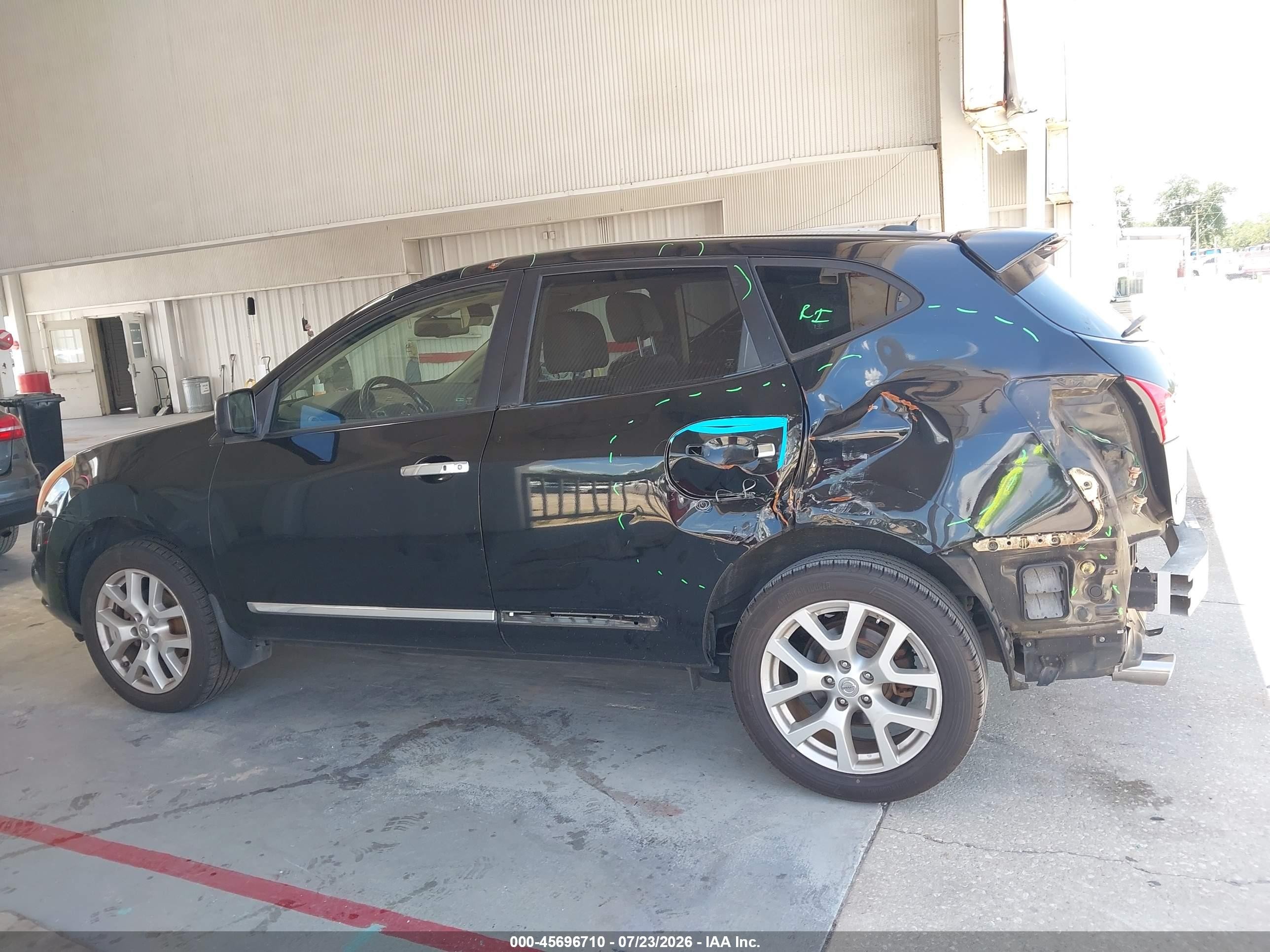 2012 Nissan Rogue Sv W/sl Pkg Черный vin: JN8AS5MV1CW364354