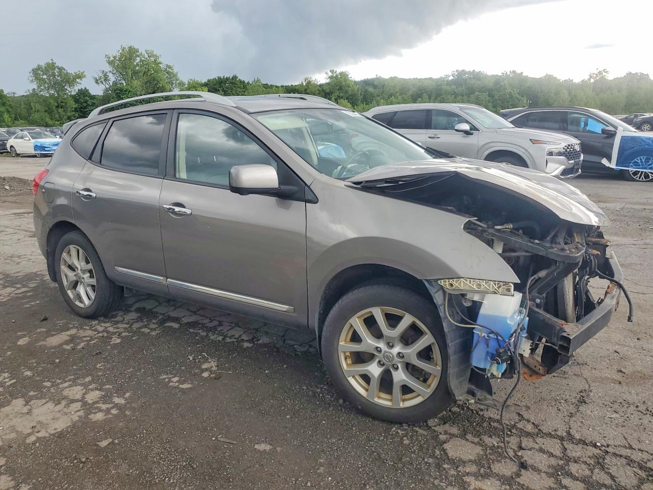 2012 Nissan Rogue S Gray vin: JN8AS5MV1CW365892