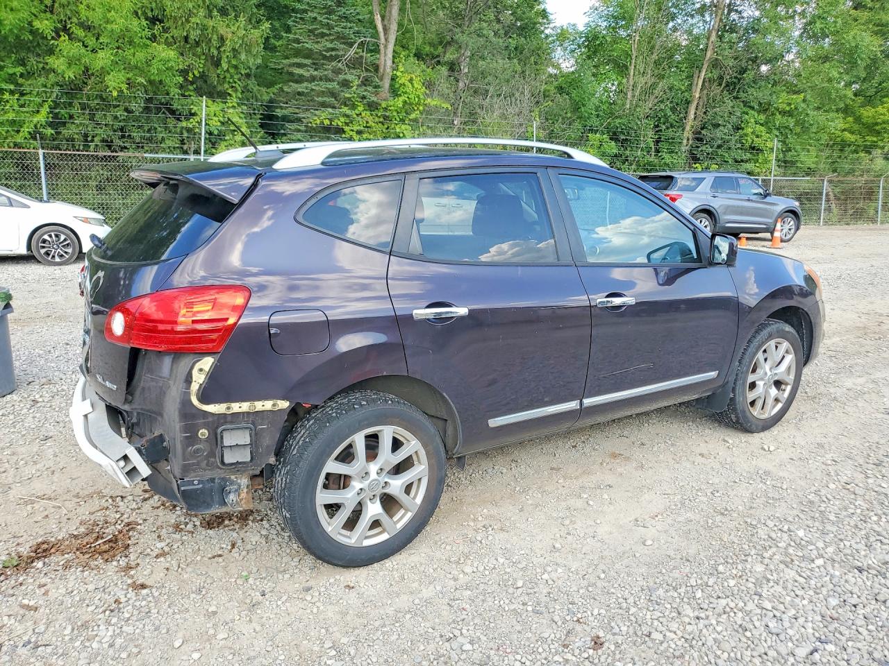 2012 Nissan Rogue S Черный vin: JN8AS5MV1CW371739
