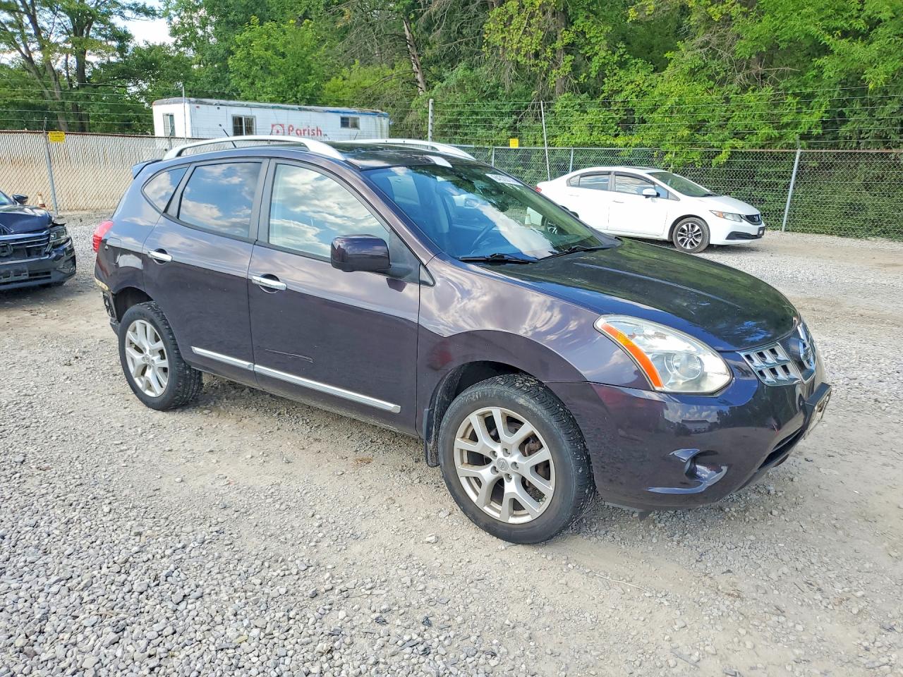 2012 Nissan Rogue S Черный vin: JN8AS5MV1CW371739
