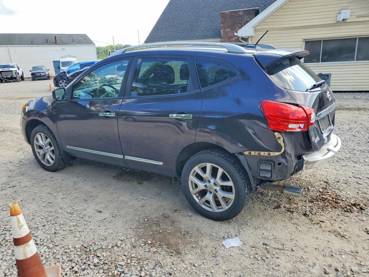2012 Nissan Rogue S Черный vin: JN8AS5MV1CW371739
