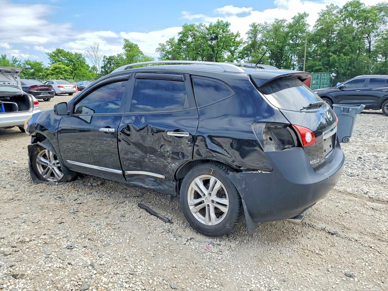 2012 Nissan Rogue S Черный vin: JN8AS5MV1CW372034