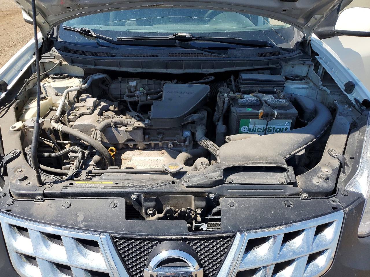 2012 Nissan Rogue S White vin: JN8AS5MV1CW378352