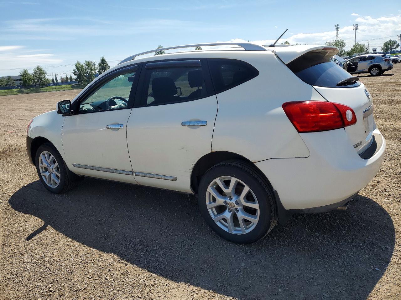 2012 Nissan Rogue S White vin: JN8AS5MV1CW378352