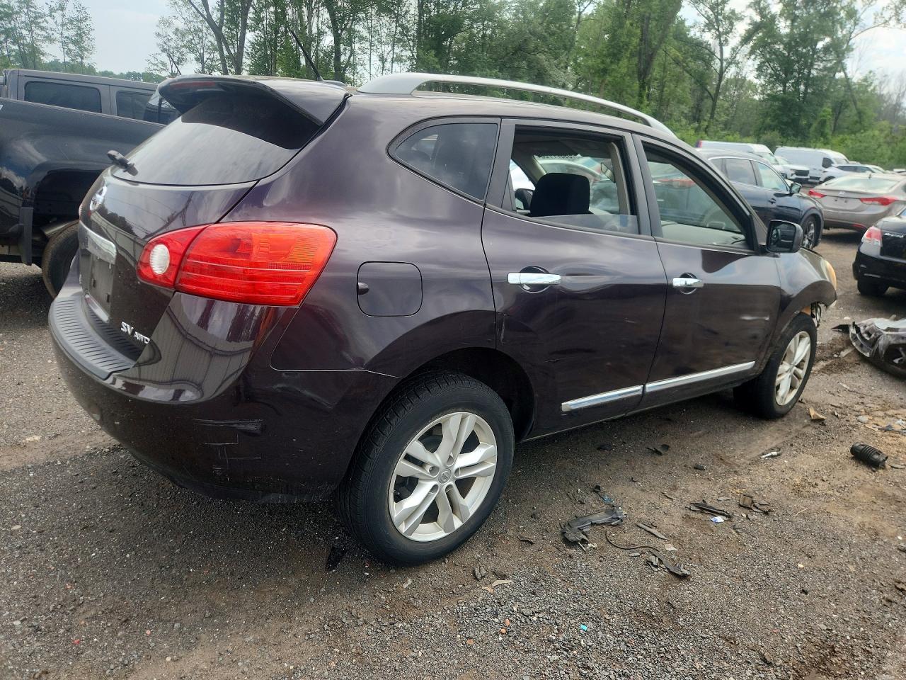 2012 Nissan Rogue S Purple vin: JN8AS5MV1CW381879