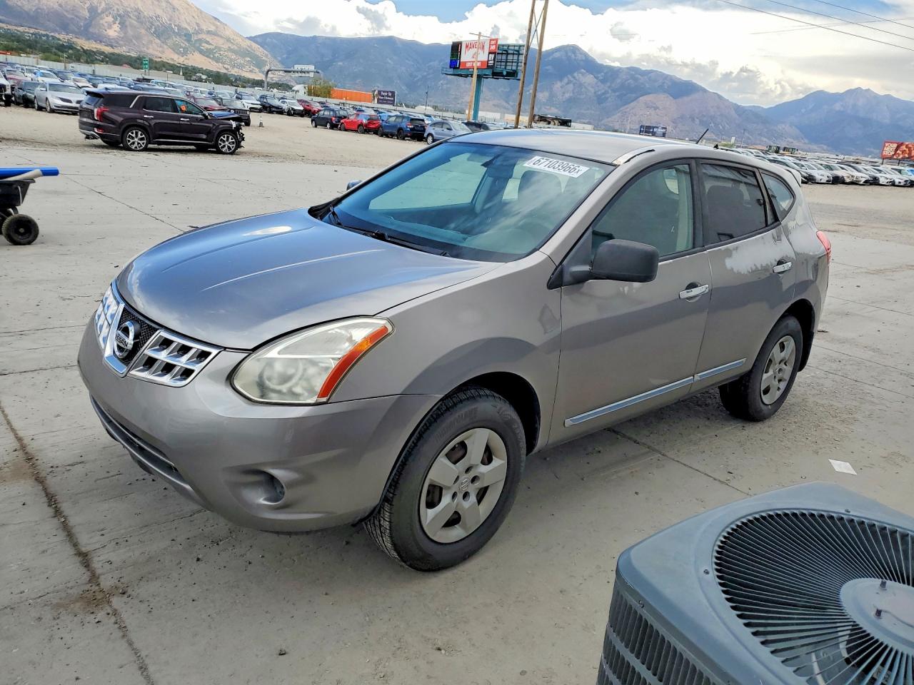 2012 Nissan Rogue S Gray vin: JN8AS5MV1CW385687