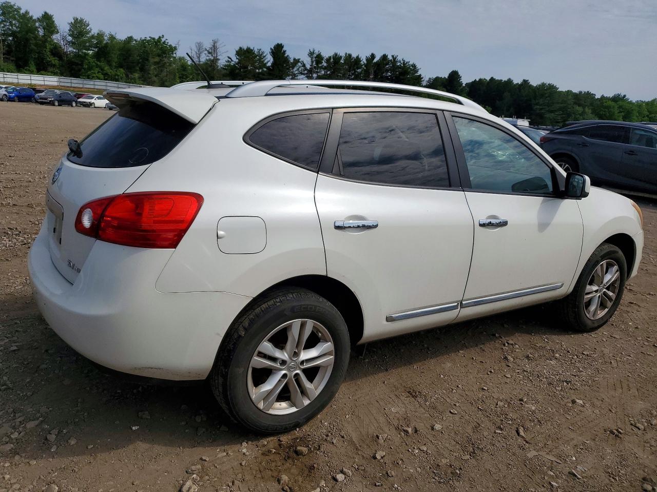 2012 Nissan Rogue S White vin: JN8AS5MV1CW389058