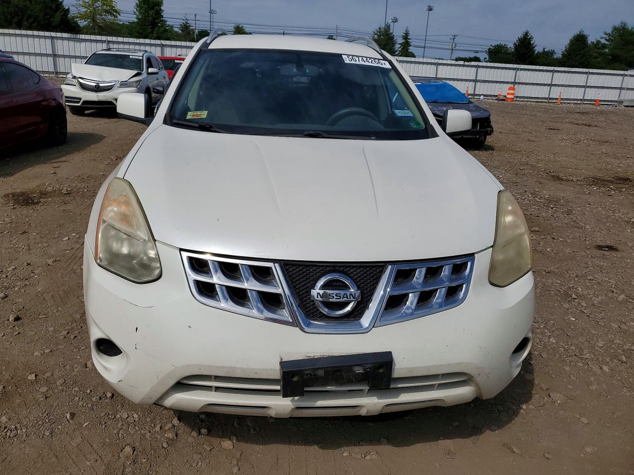 2012 Nissan Rogue S White vin: JN8AS5MV1CW389058