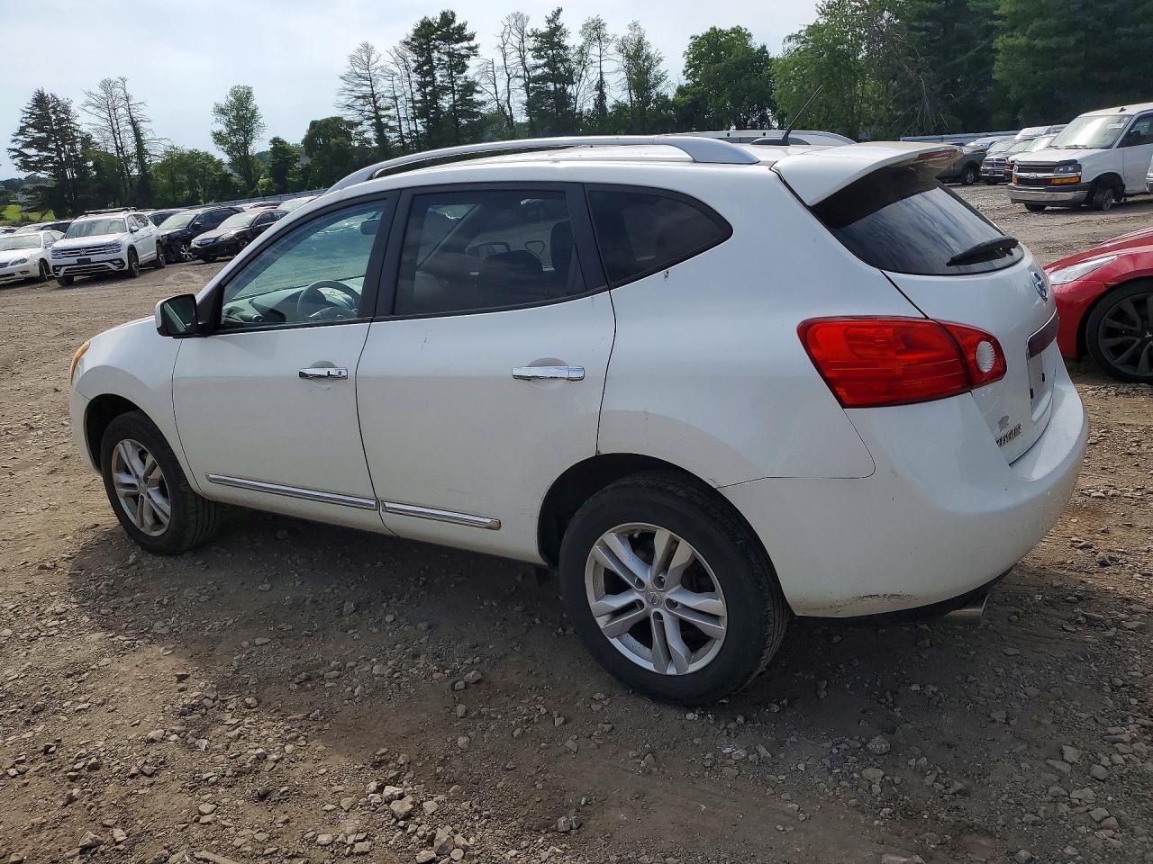 2012 Nissan Rogue S White vin: JN8AS5MV1CW389058