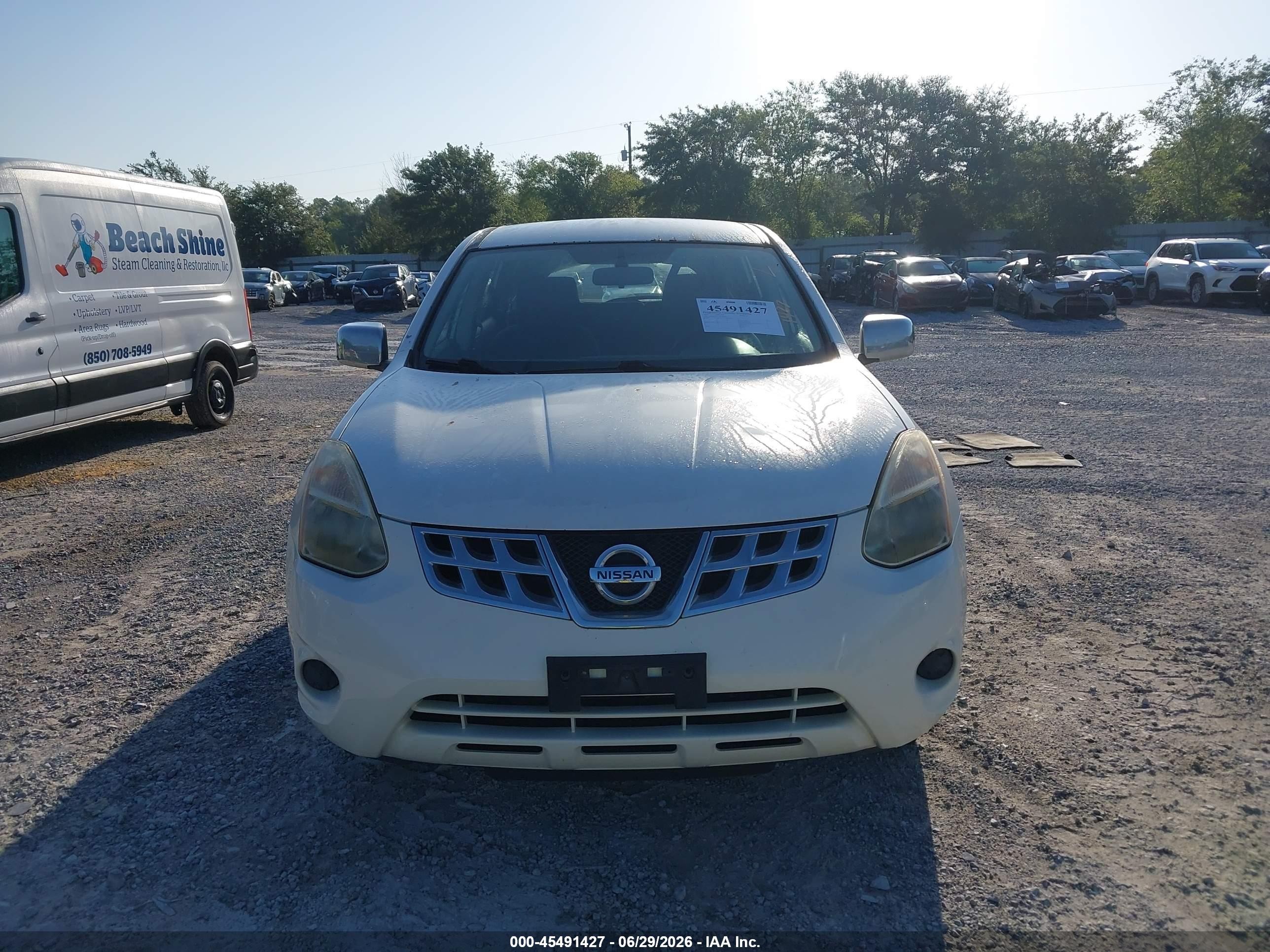 2012 Nissan Rogue S Белый vin: JN8AS5MV1CW394566