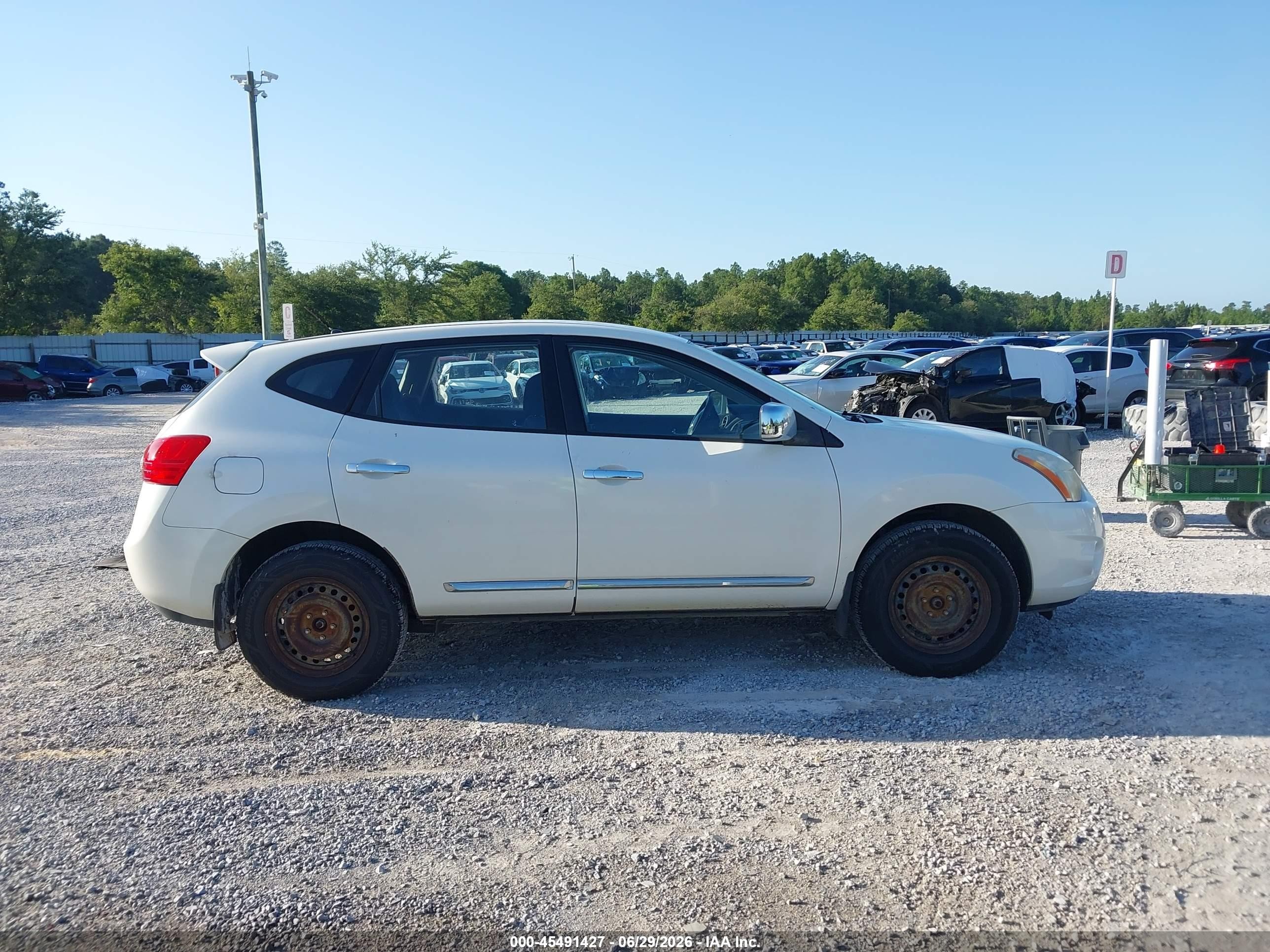 2012 Nissan Rogue S Белый vin: JN8AS5MV1CW394566