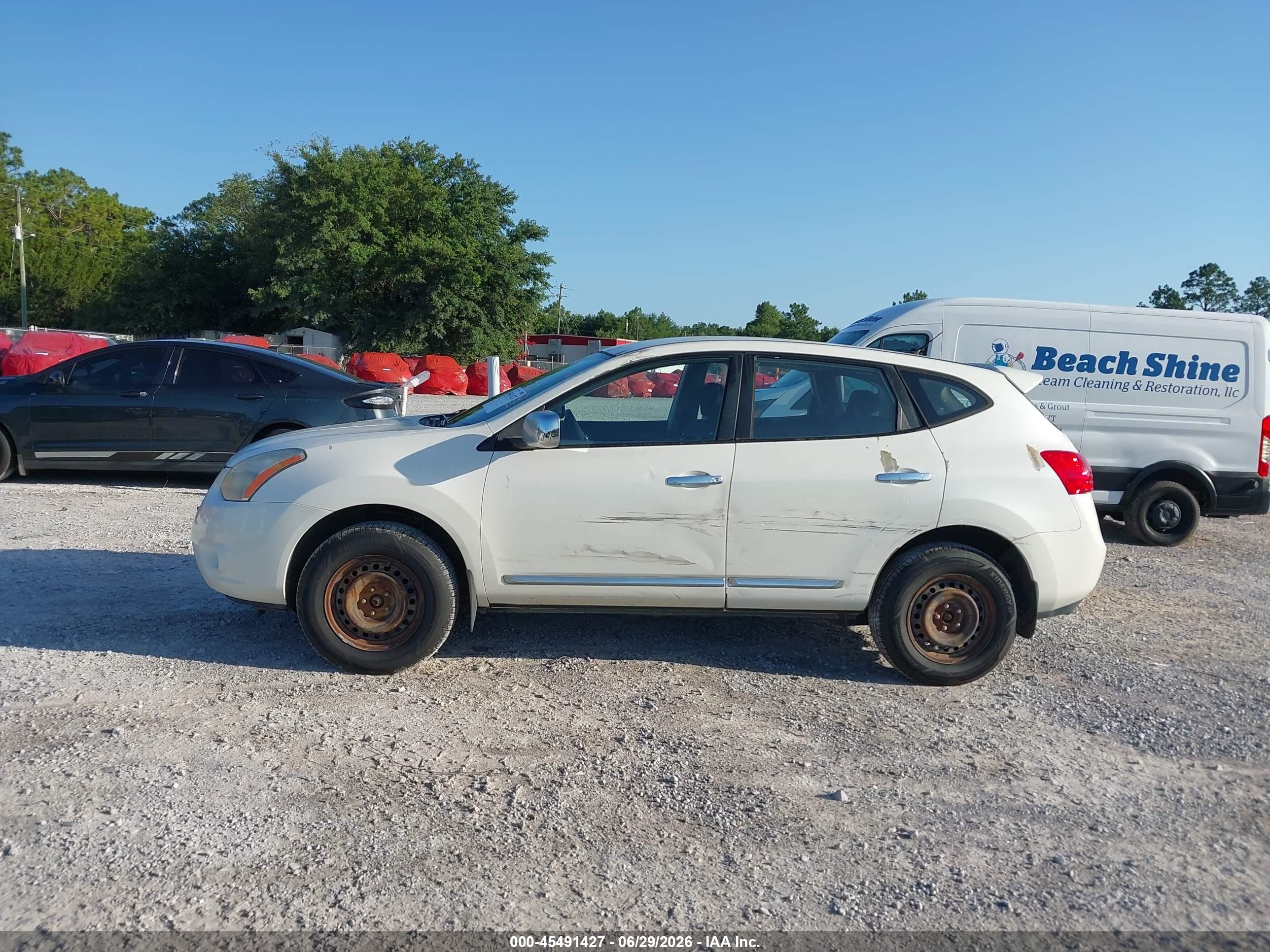 2012 Nissan Rogue S Белый vin: JN8AS5MV1CW394566
