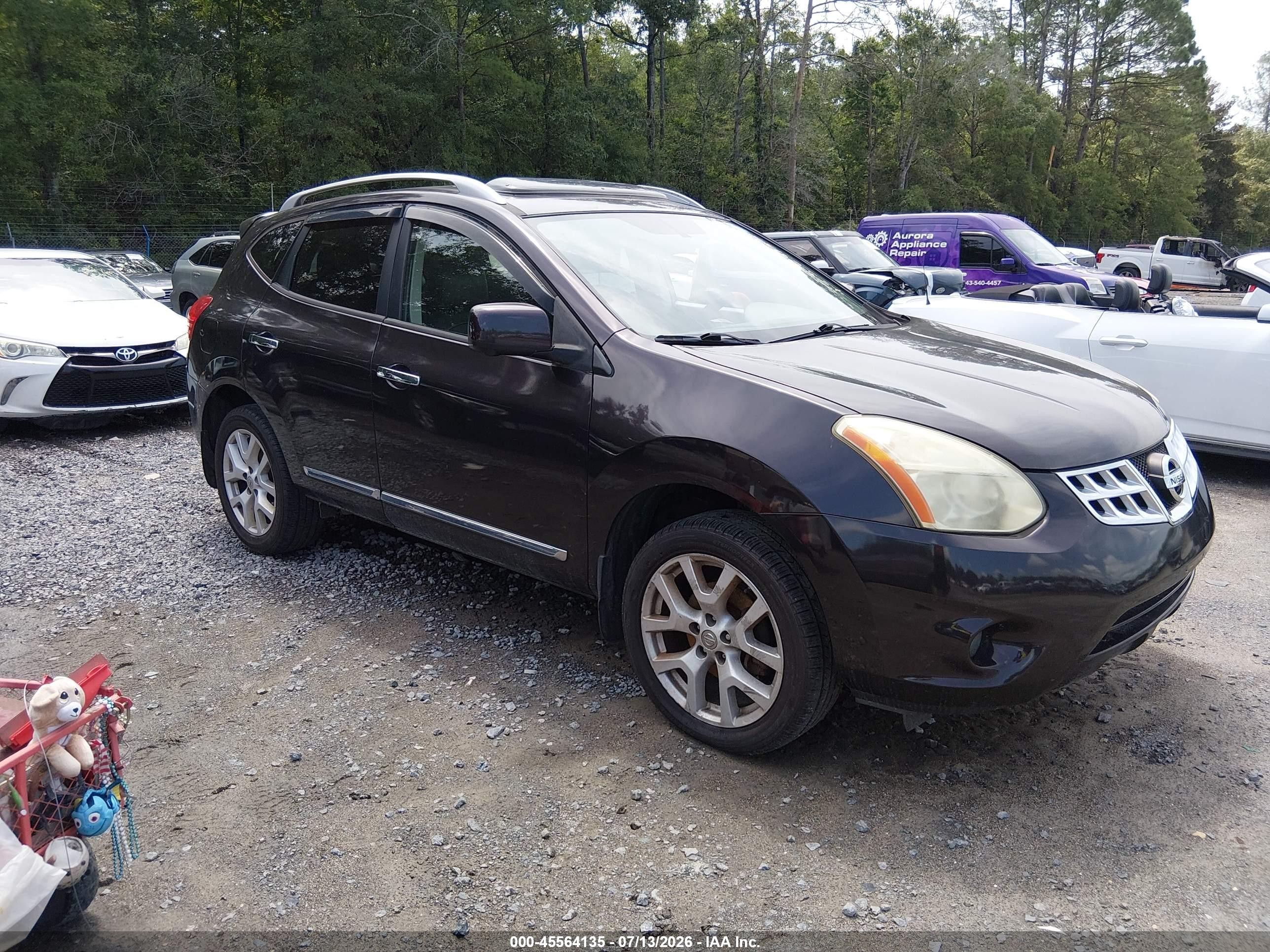 2012 Nissan Rogue Sv W/sl Pkg Purple vin: JN8AS5MV1CW400852