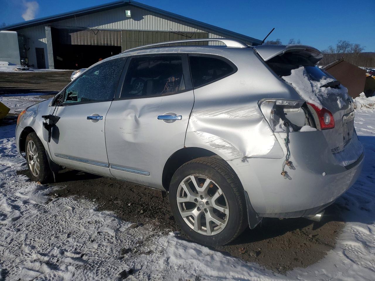2012 Nissan Rogue S Silver vin: JN8AS5MV1CW411933
