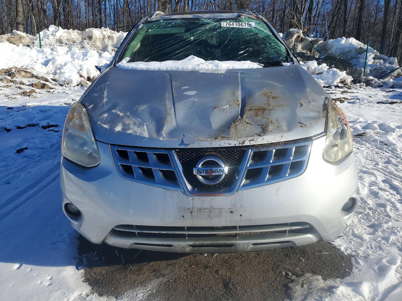 2012 Nissan Rogue S Silver vin: JN8AS5MV1CW411933