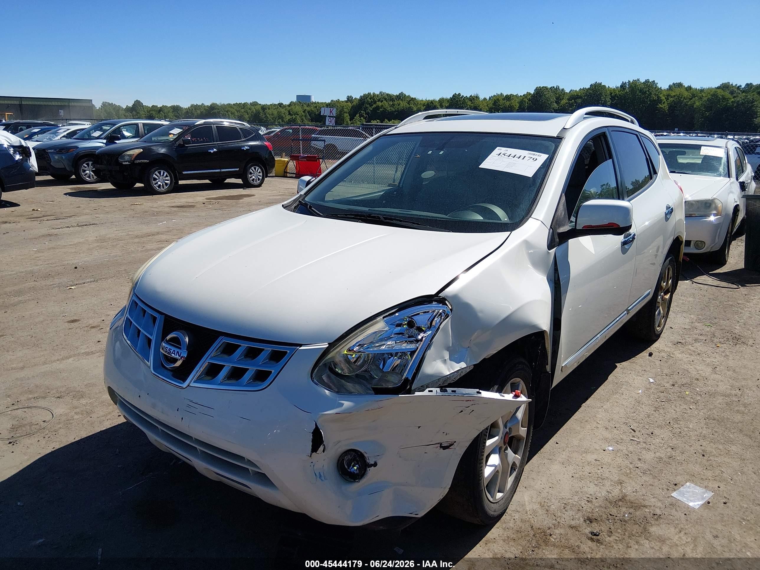 2012 Nissan Rogue Sv W/sl Pkg White vin: JN8AS5MV1CW413780