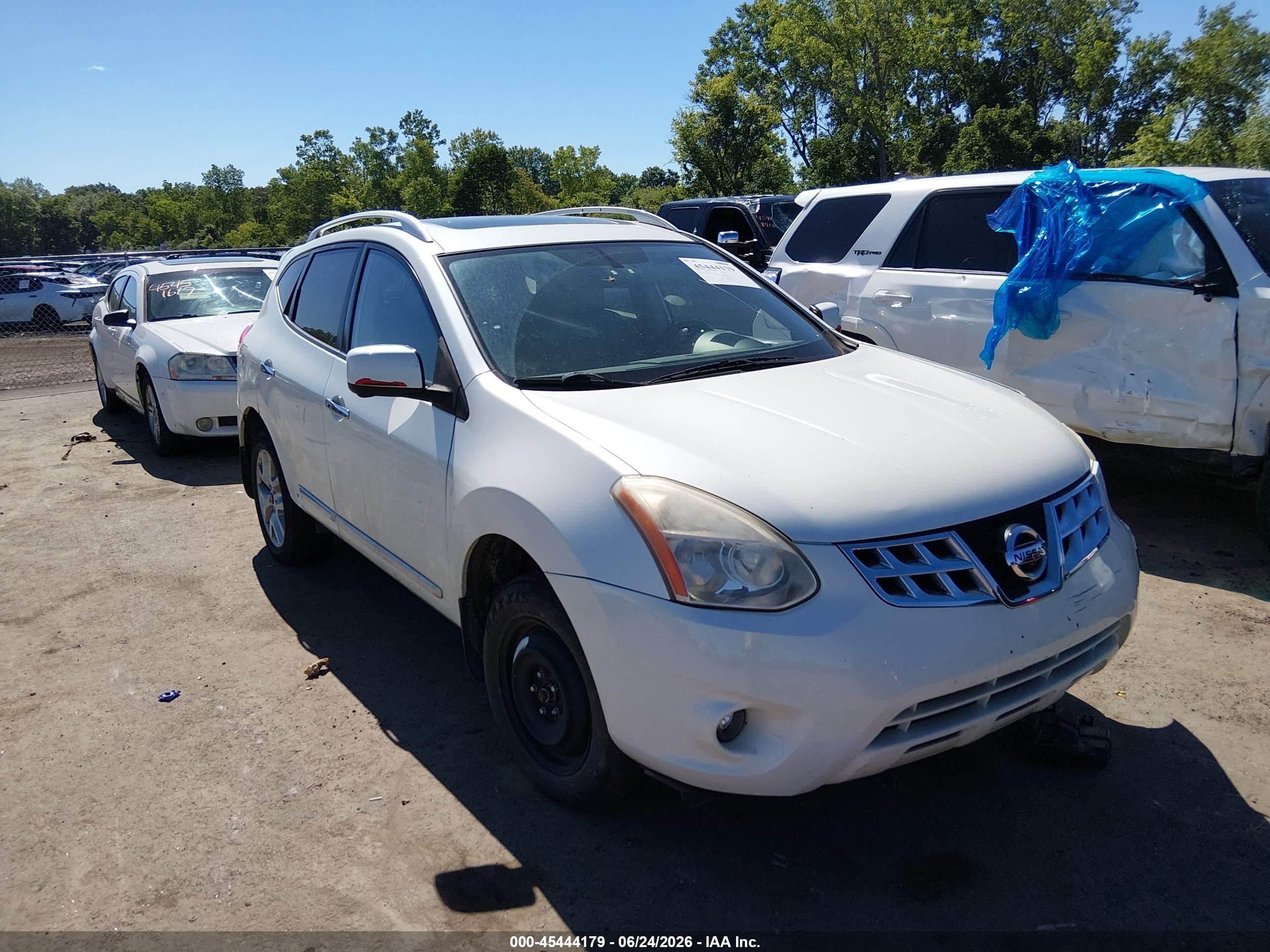 2012 Nissan Rogue Sv W/sl Pkg White vin: JN8AS5MV1CW413780