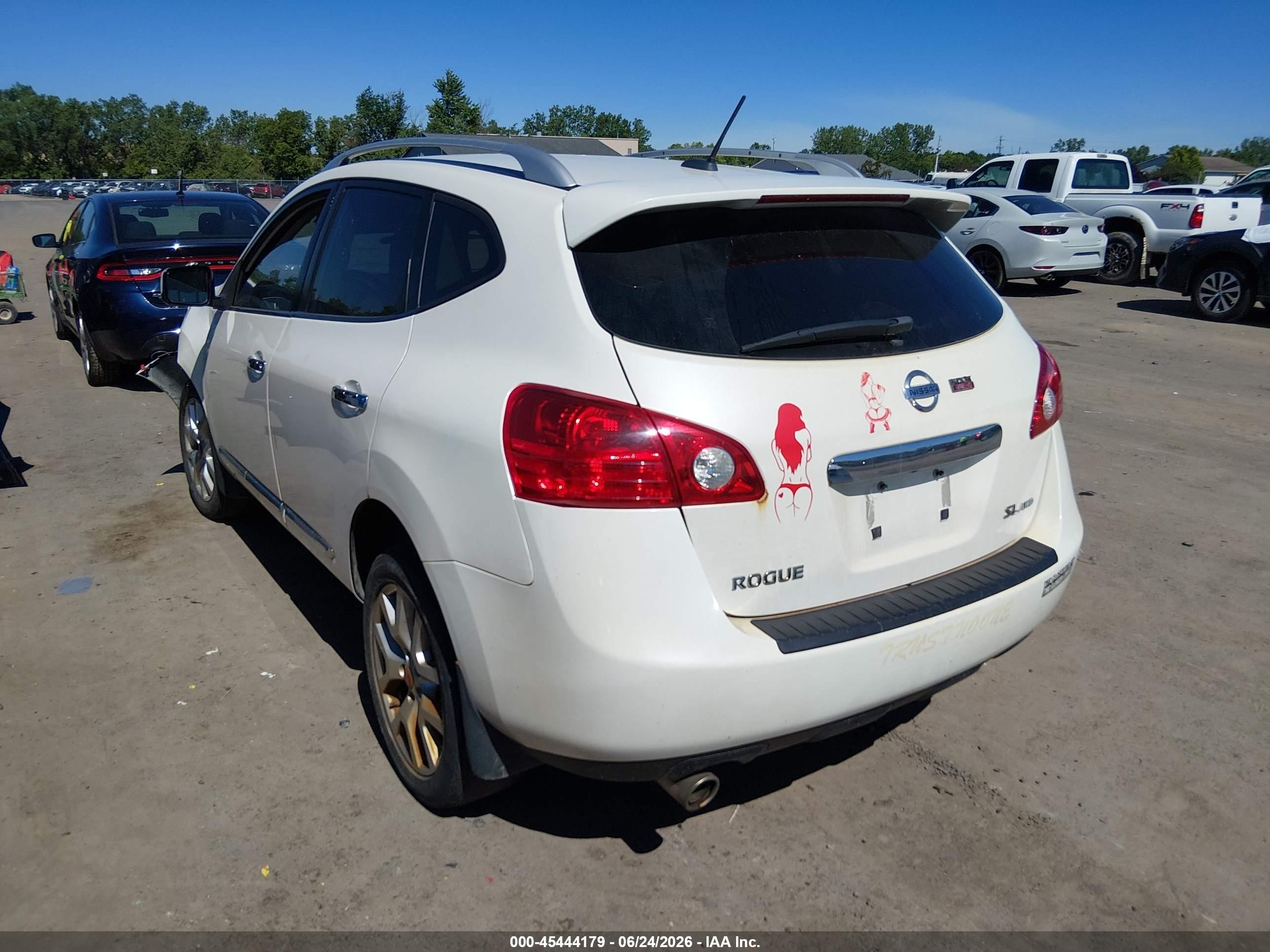 2012 Nissan Rogue Sv W/sl Pkg White vin: JN8AS5MV1CW413780