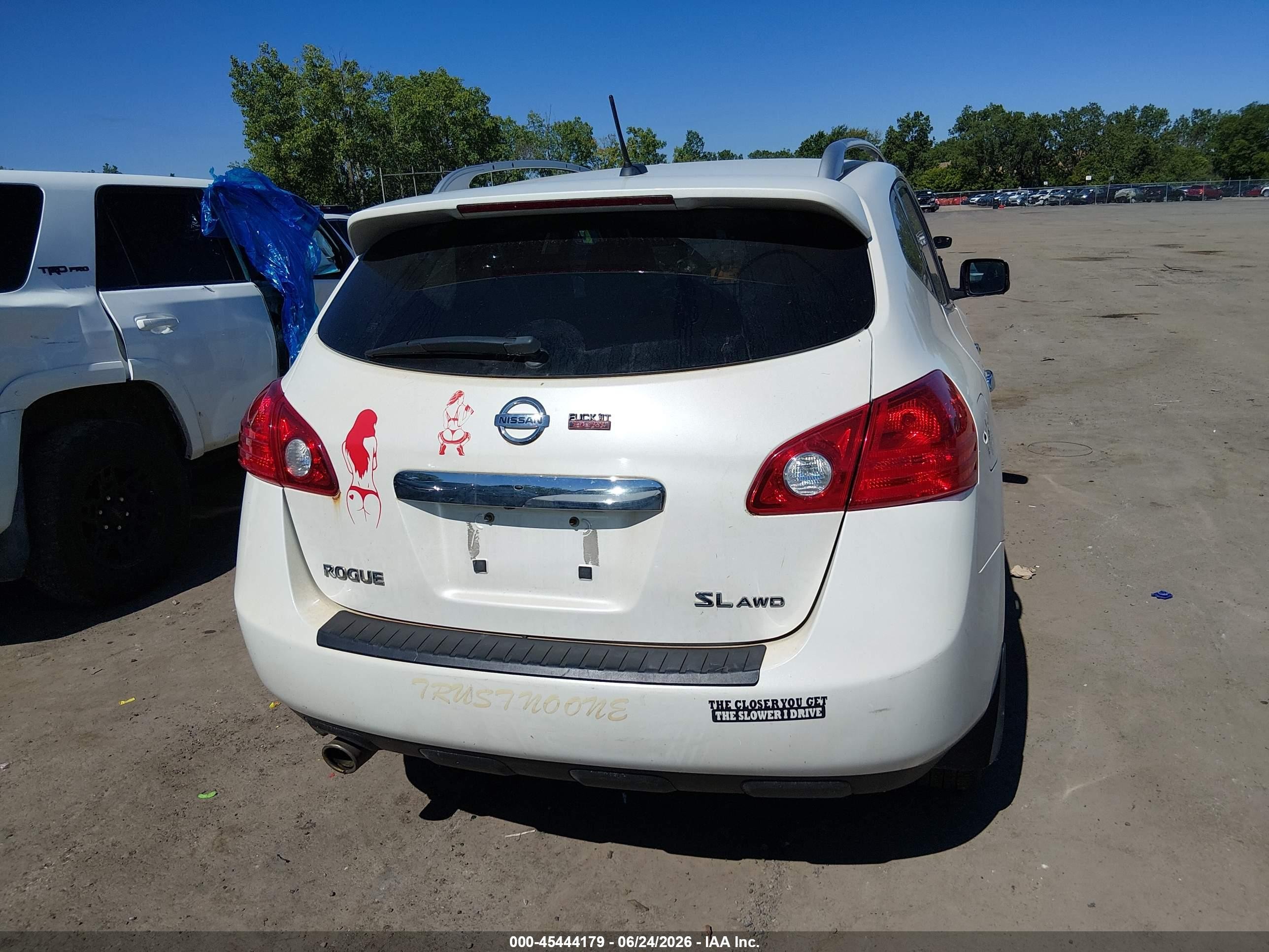 2012 Nissan Rogue Sv W/sl Pkg White vin: JN8AS5MV1CW413780