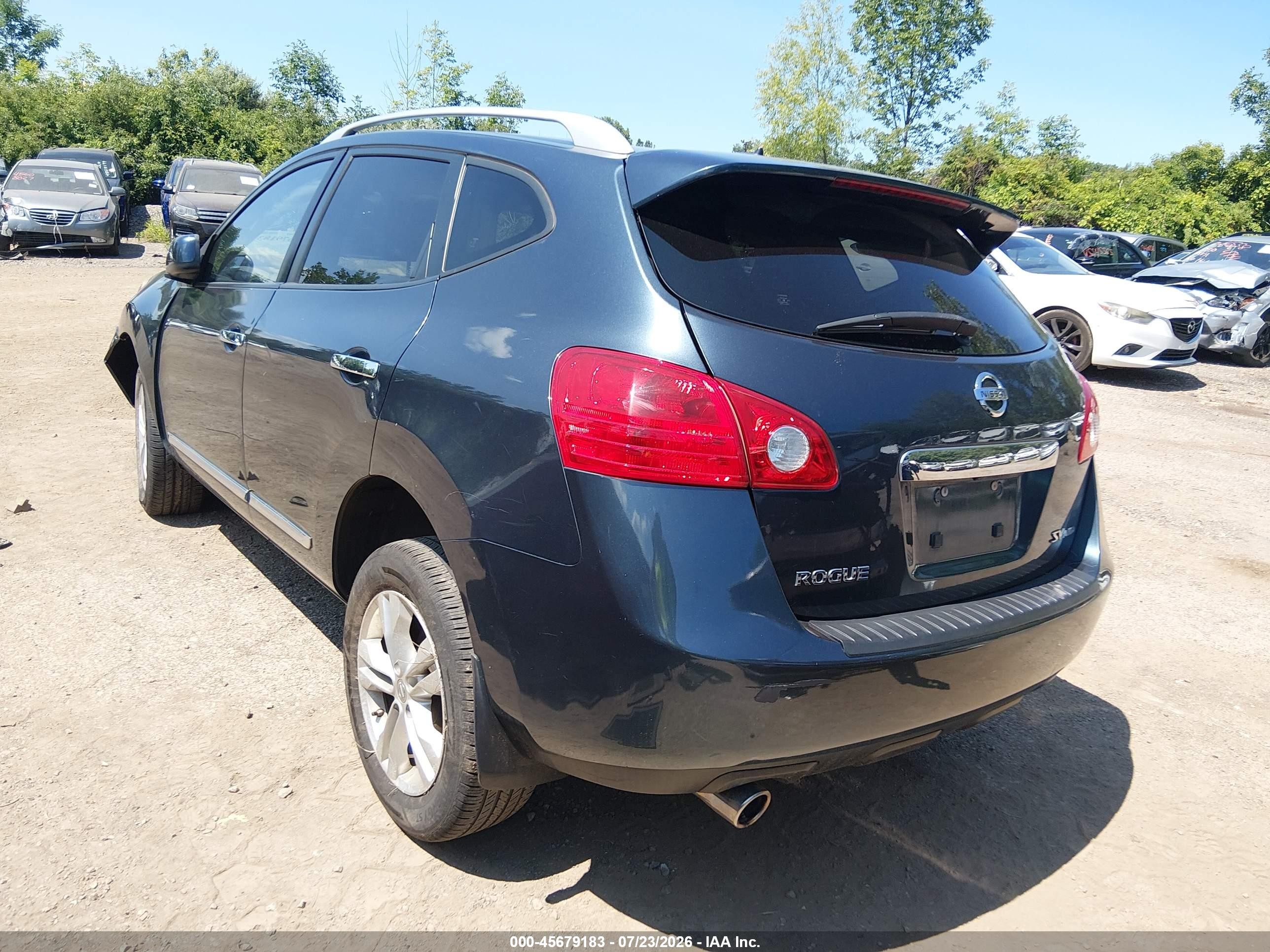 2012 Nissan Rogue Sv Gray vin: JN8AS5MV1CW417411