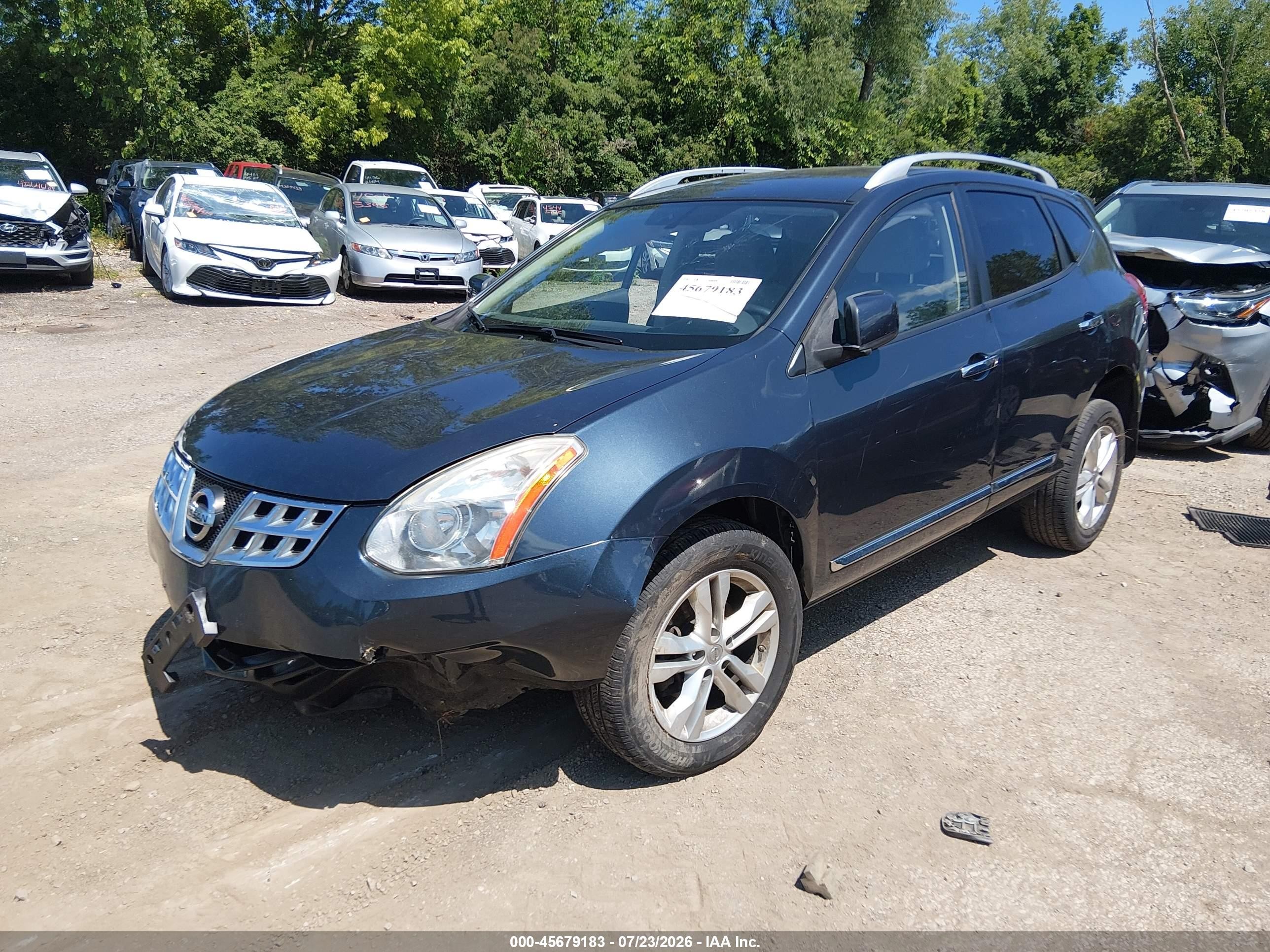 2012 Nissan Rogue Sv Gray vin: JN8AS5MV1CW417411