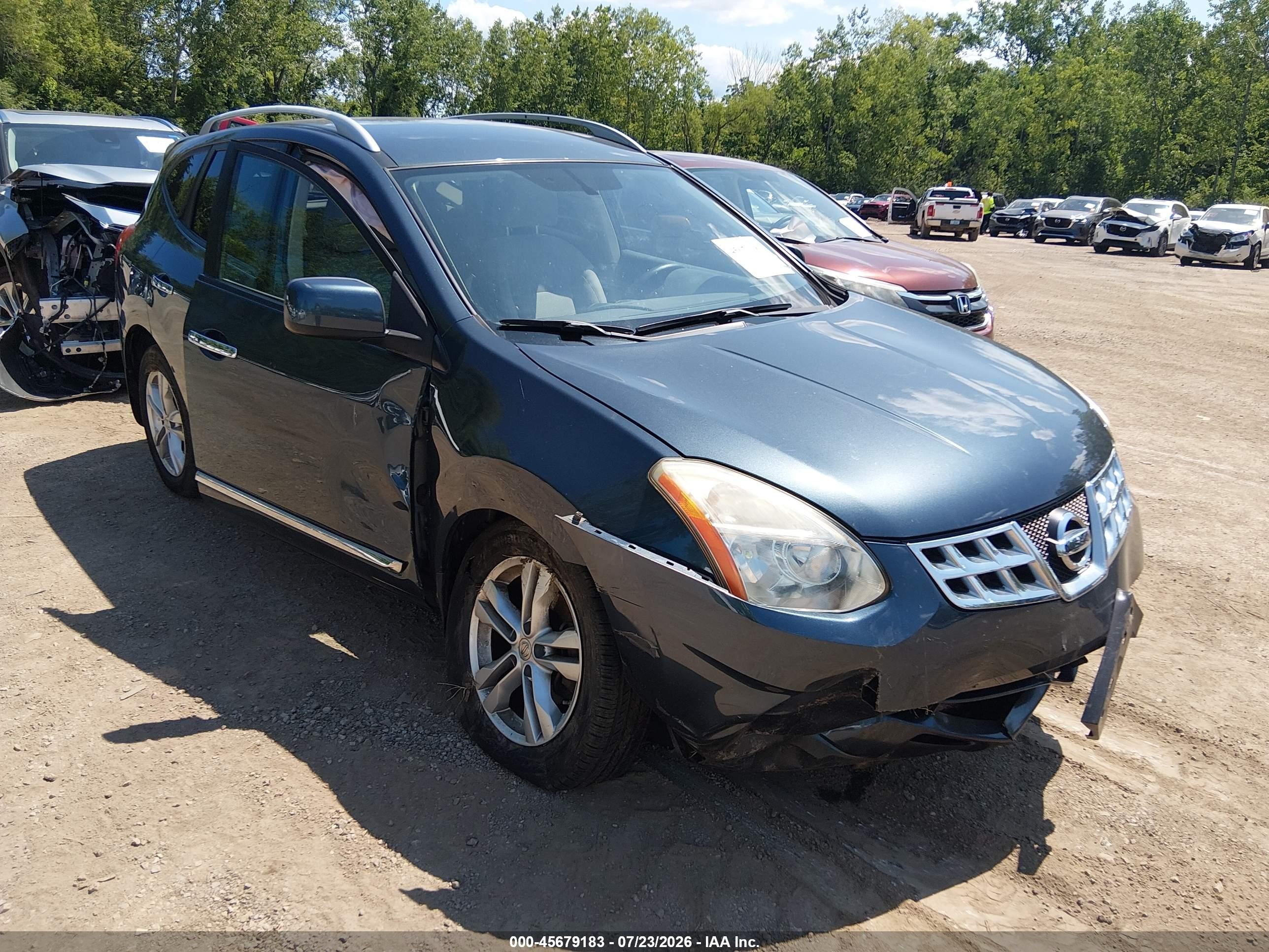 2012 Nissan Rogue Sv Gray vin: JN8AS5MV1CW417411