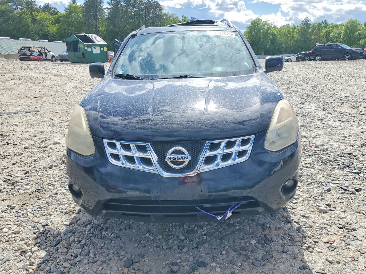 2012 Nissan Rogue S Черный vin: JN8AS5MV1CW420146