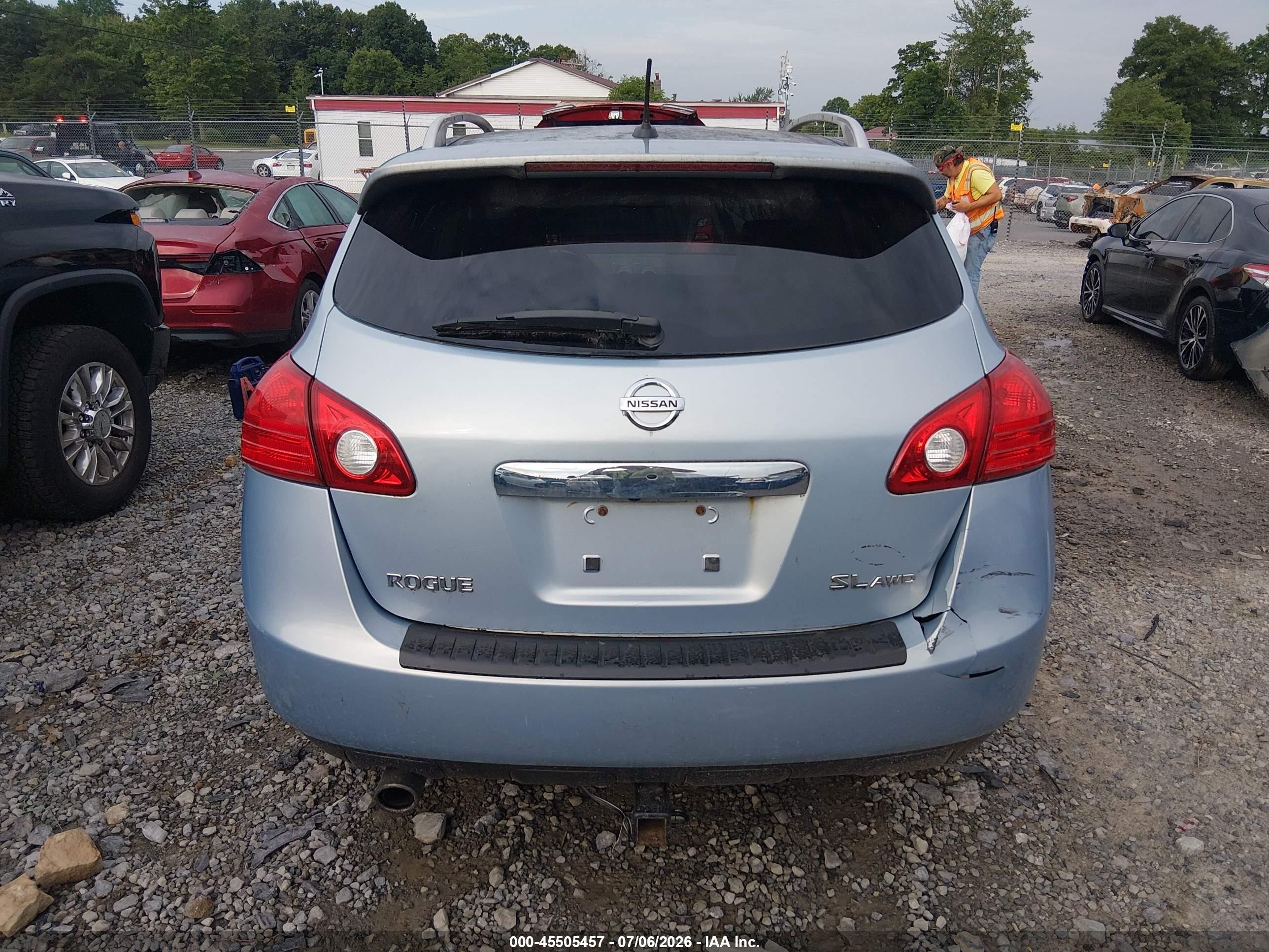 2012 Nissan Rogue Sv W/sl Pkg Light Blue vin: JN8AS5MV1CW421491