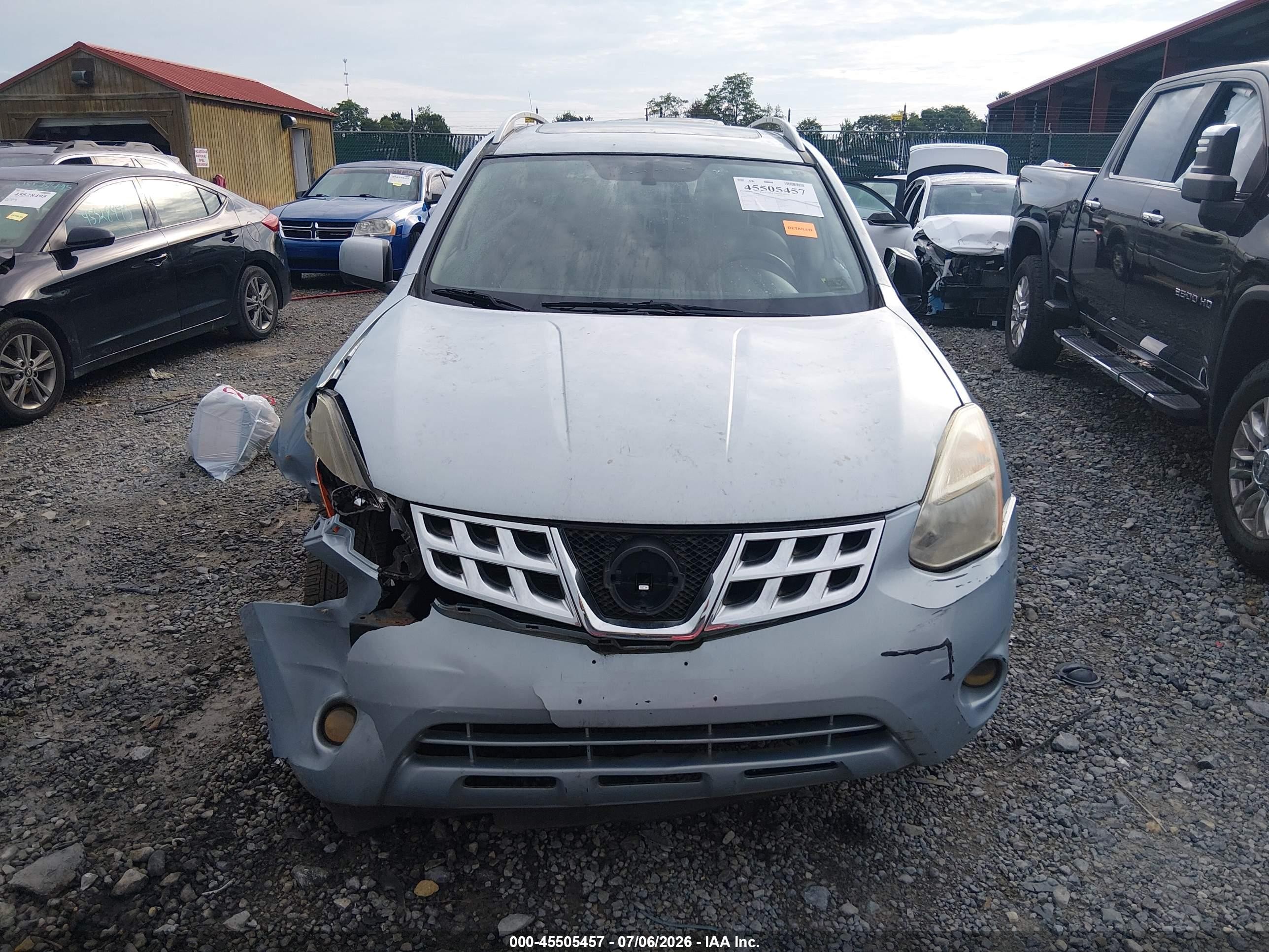 2012 Nissan Rogue Sv W/sl Pkg Light Blue vin: JN8AS5MV1CW421491