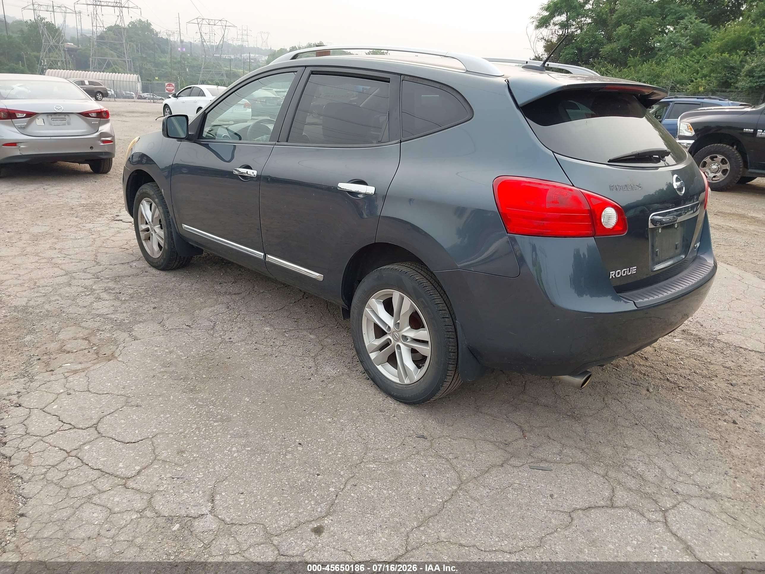 2012 Nissan Rogue Sv Dark Blue vin: JN8AS5MV1CW703694