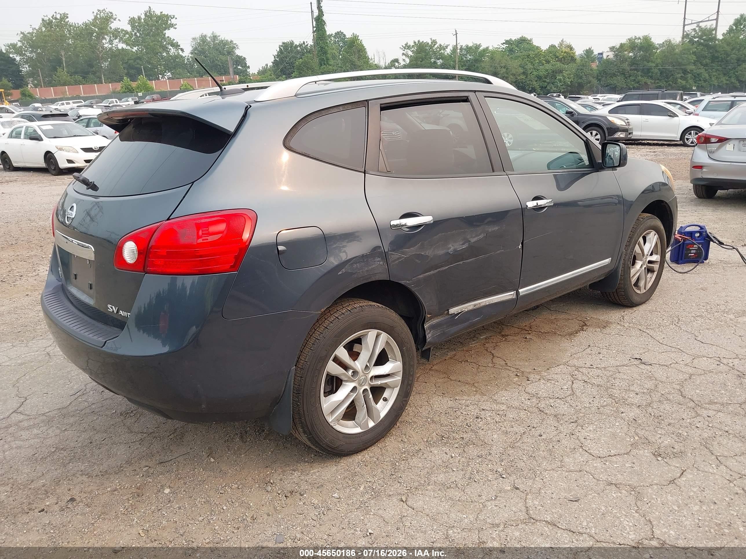 2012 Nissan Rogue Sv Dark Blue vin: JN8AS5MV1CW703694