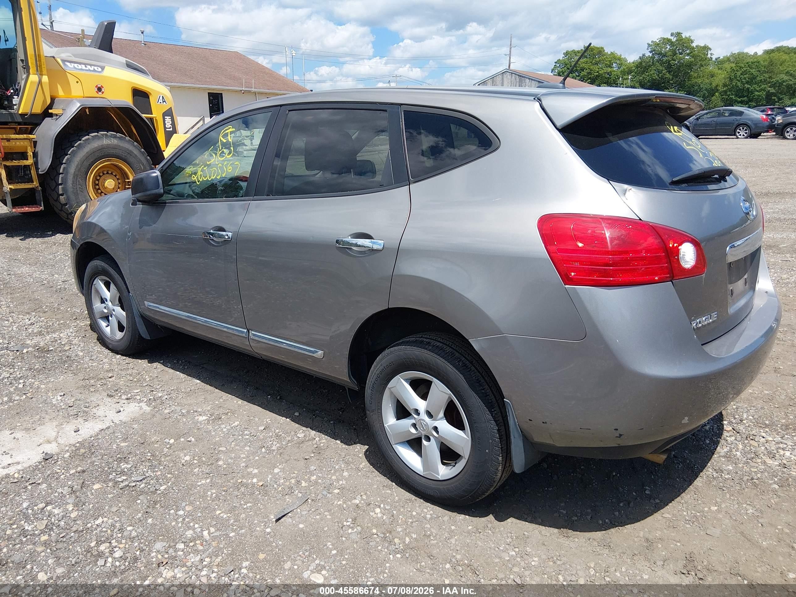 2012 Nissan Rogue S Gray vin: JN8AS5MV1CW704375