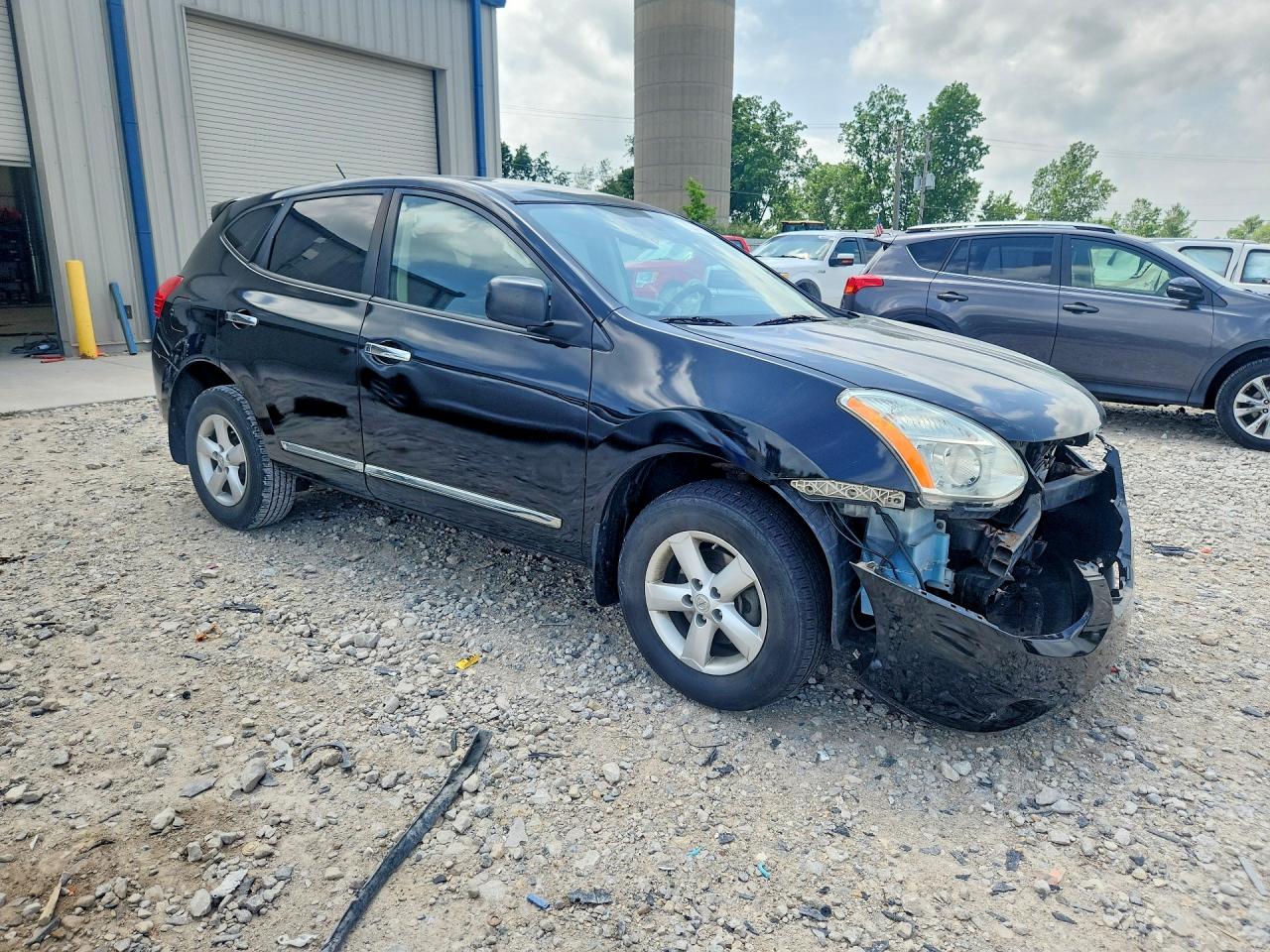 2012 Nissan Rogue S Black vin: JN8AS5MV1CW707969