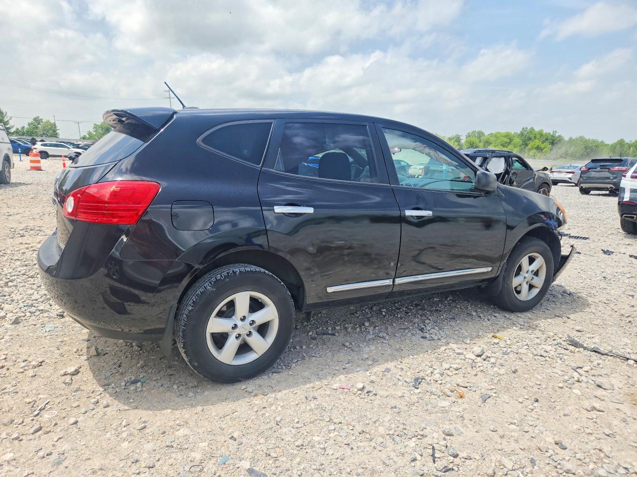 2012 Nissan Rogue S Black vin: JN8AS5MV1CW707969