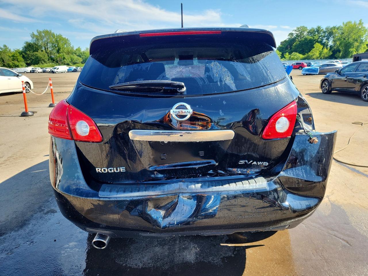 2012 Nissan Rogue S Black vin: JN8AS5MV1CW715442