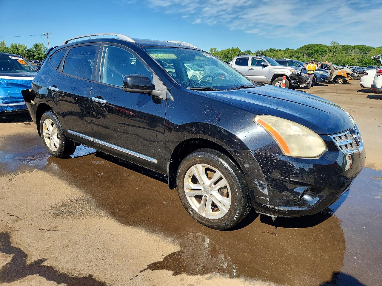 2012 Nissan Rogue S Black vin: JN8AS5MV1CW715442