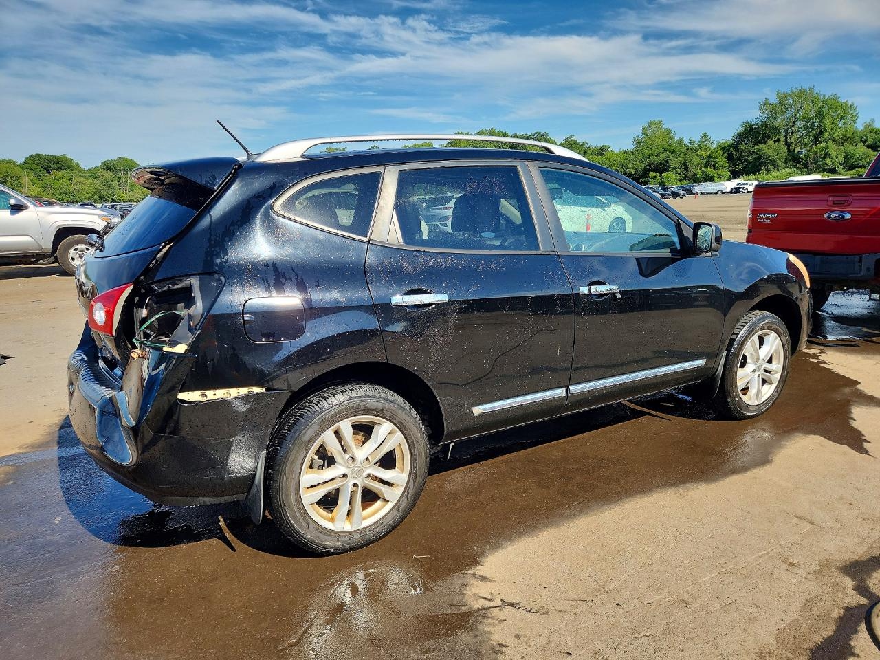2012 Nissan Rogue S Black vin: JN8AS5MV1CW715442