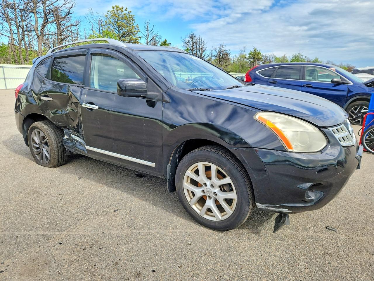 2013 Nissan Rogue S Black vin: JN8AS5MV1DW119944