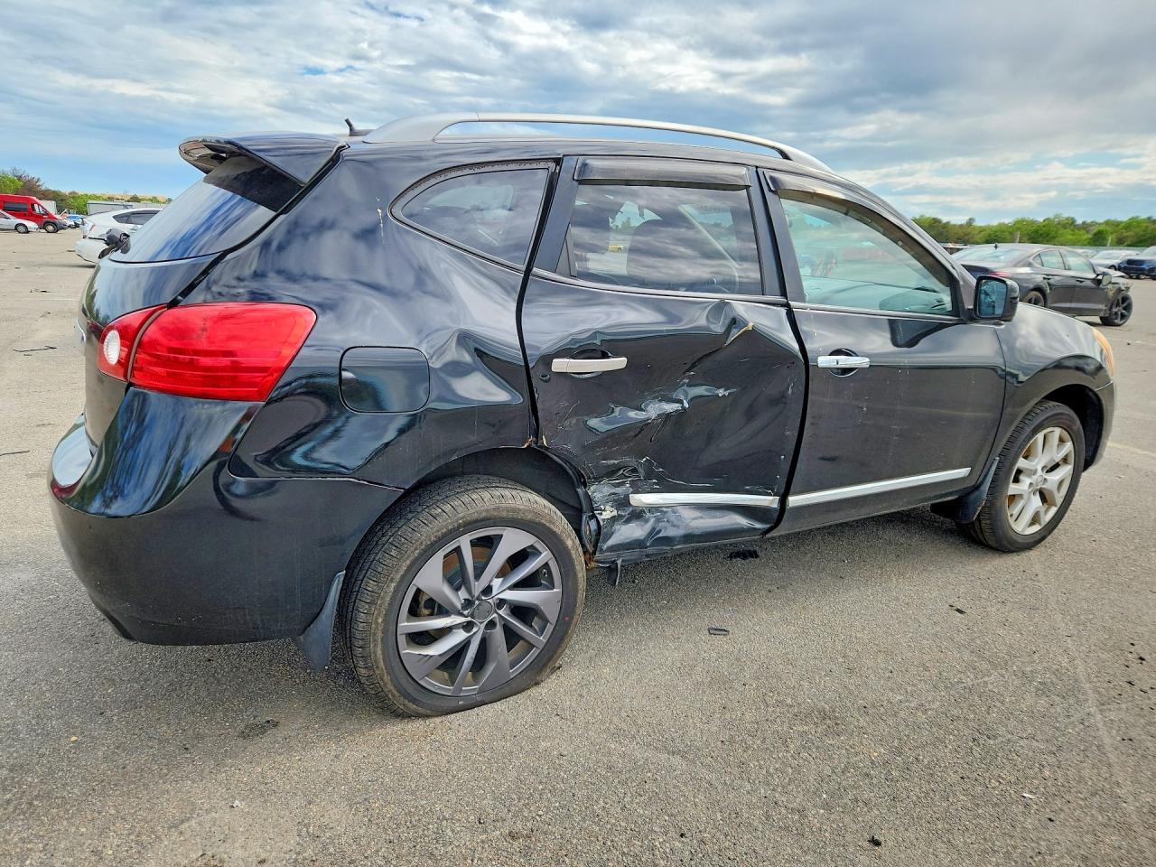 2013 Nissan Rogue S Black vin: JN8AS5MV1DW119944