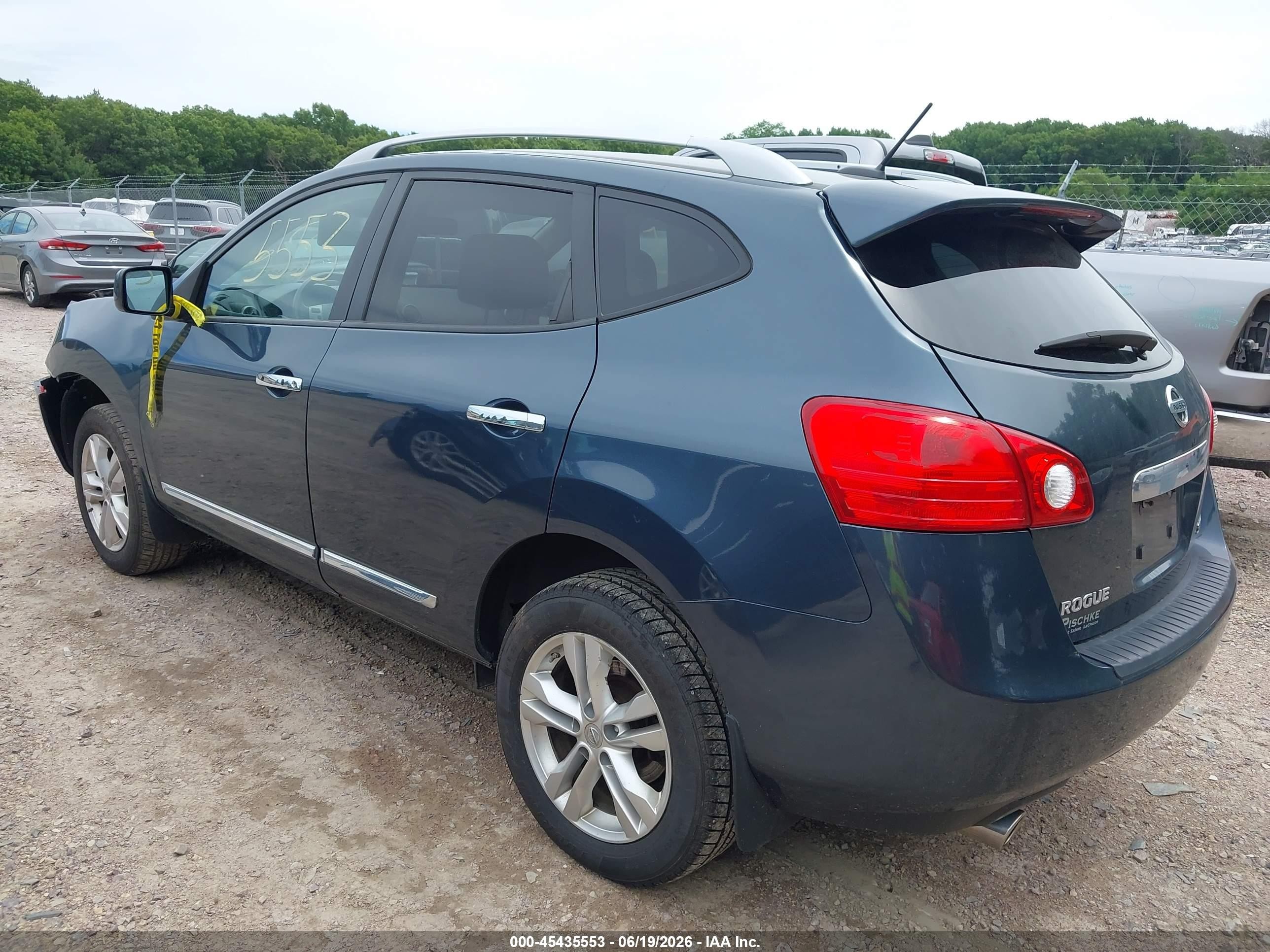 2013 Nissan Rogue Sv Blue vin: JN8AS5MV1DW122620