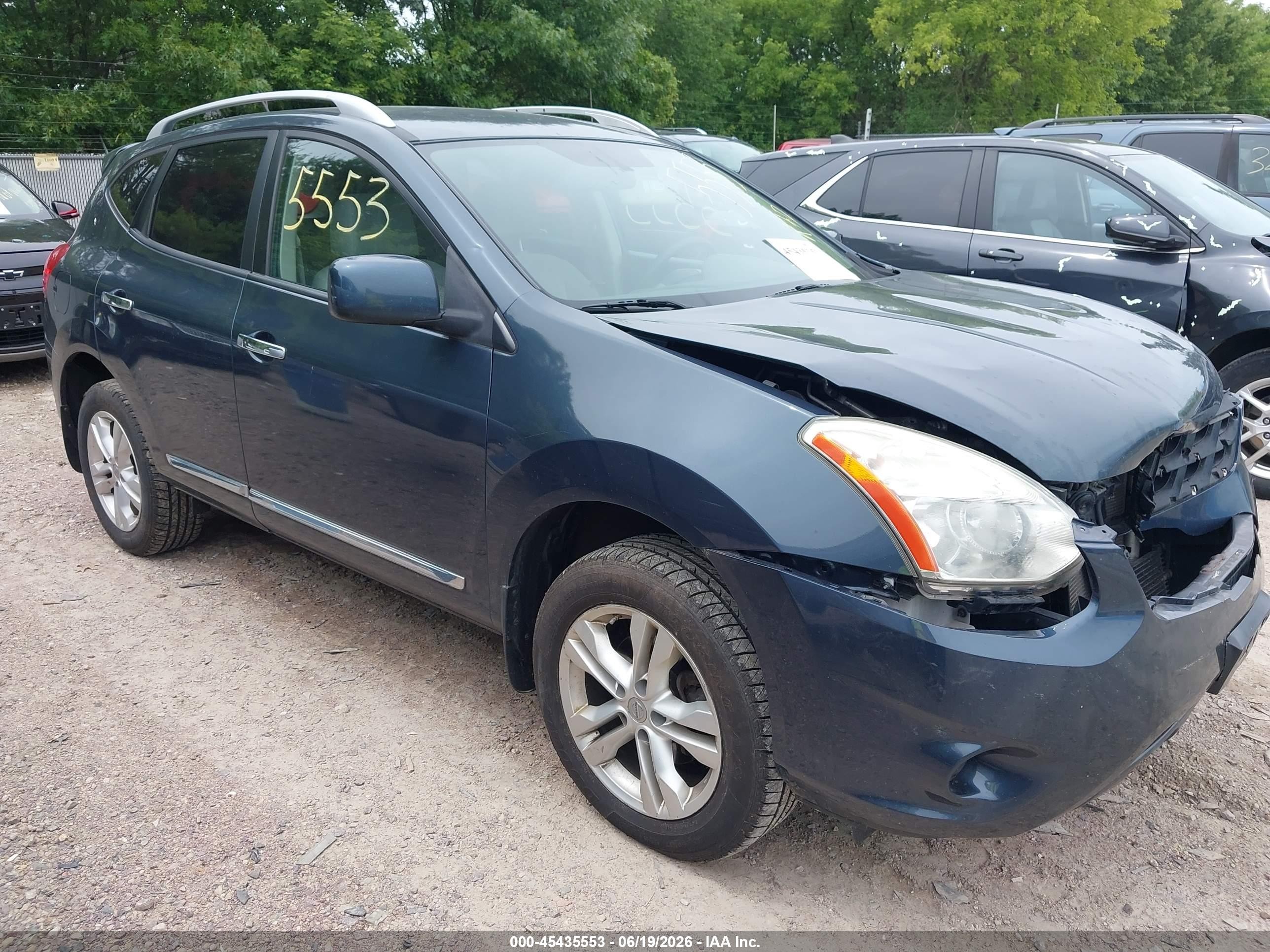 2013 Nissan Rogue Sv Blue vin: JN8AS5MV1DW122620