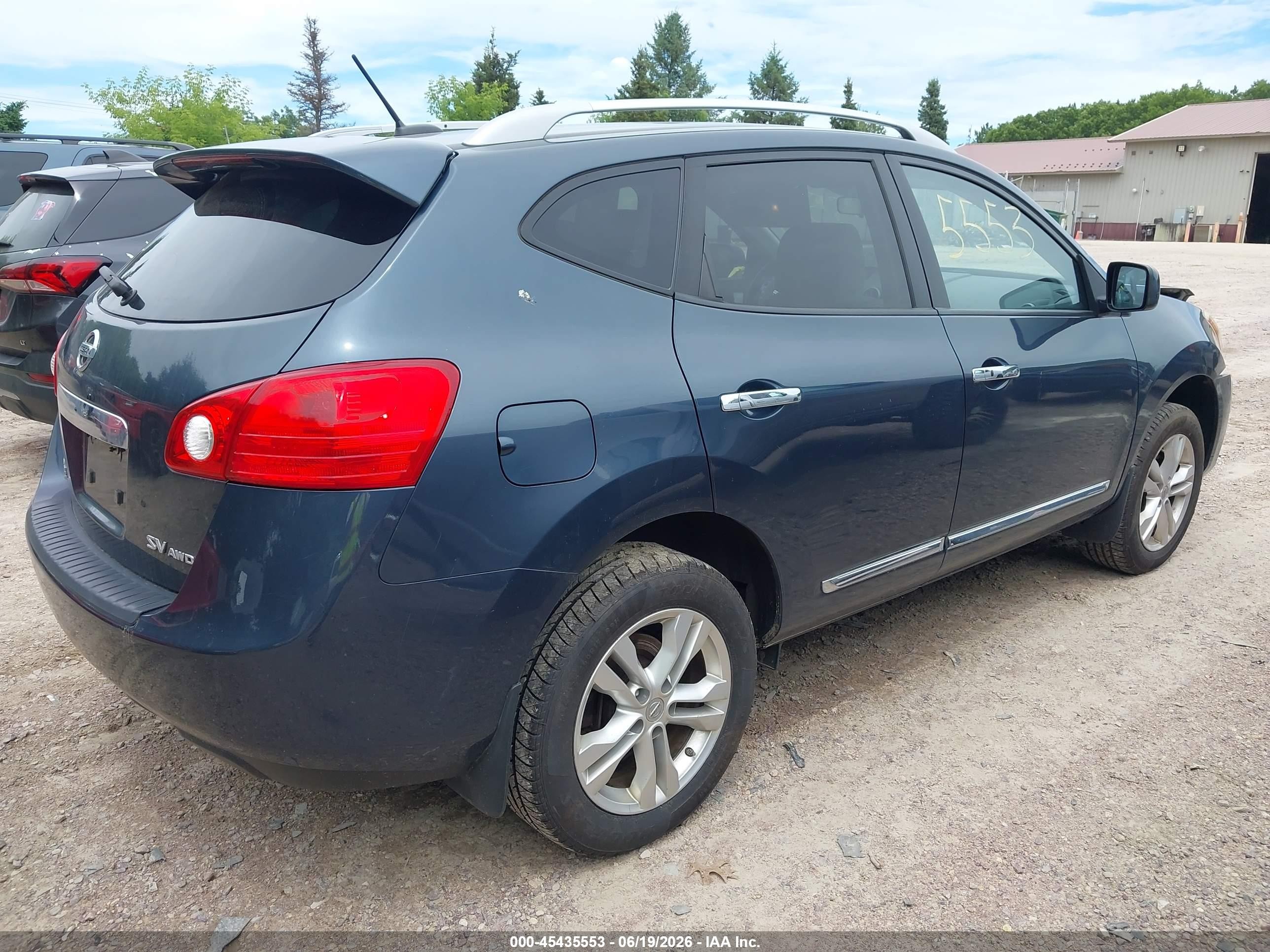2013 Nissan Rogue Sv Blue vin: JN8AS5MV1DW122620